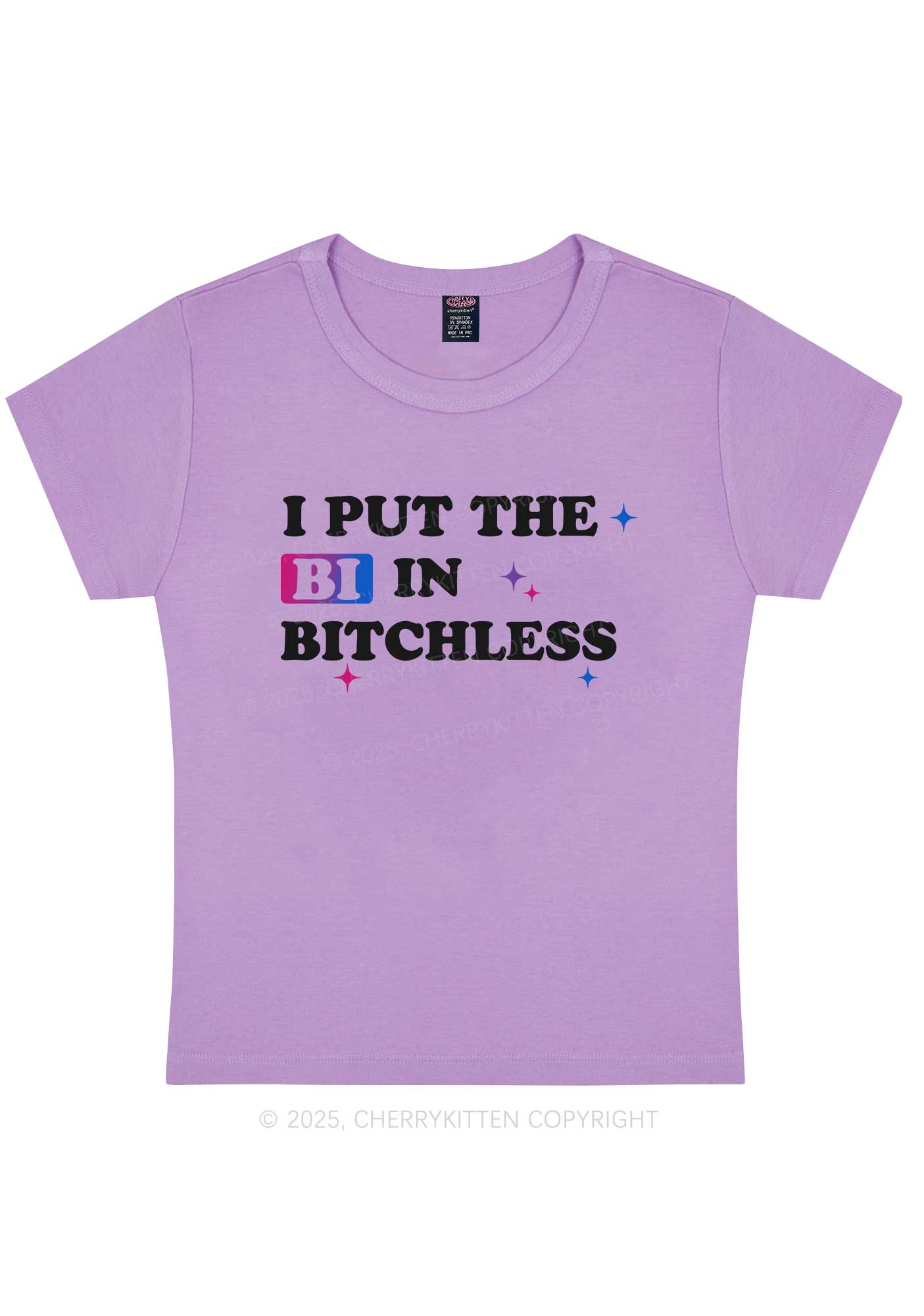 Put BI In Bxxchless Pride Y2K Baby Tee Cherrykitten - Image 5
