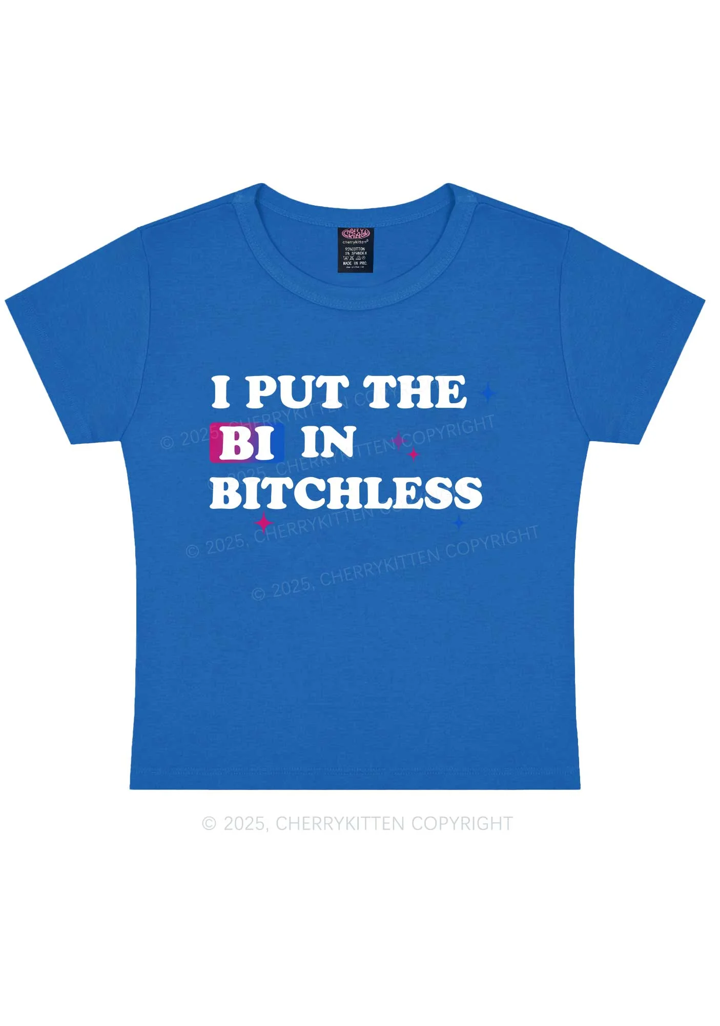 Put BI In Bxxchless Pride Y2K Baby Tee Cherrykitten - Image 8