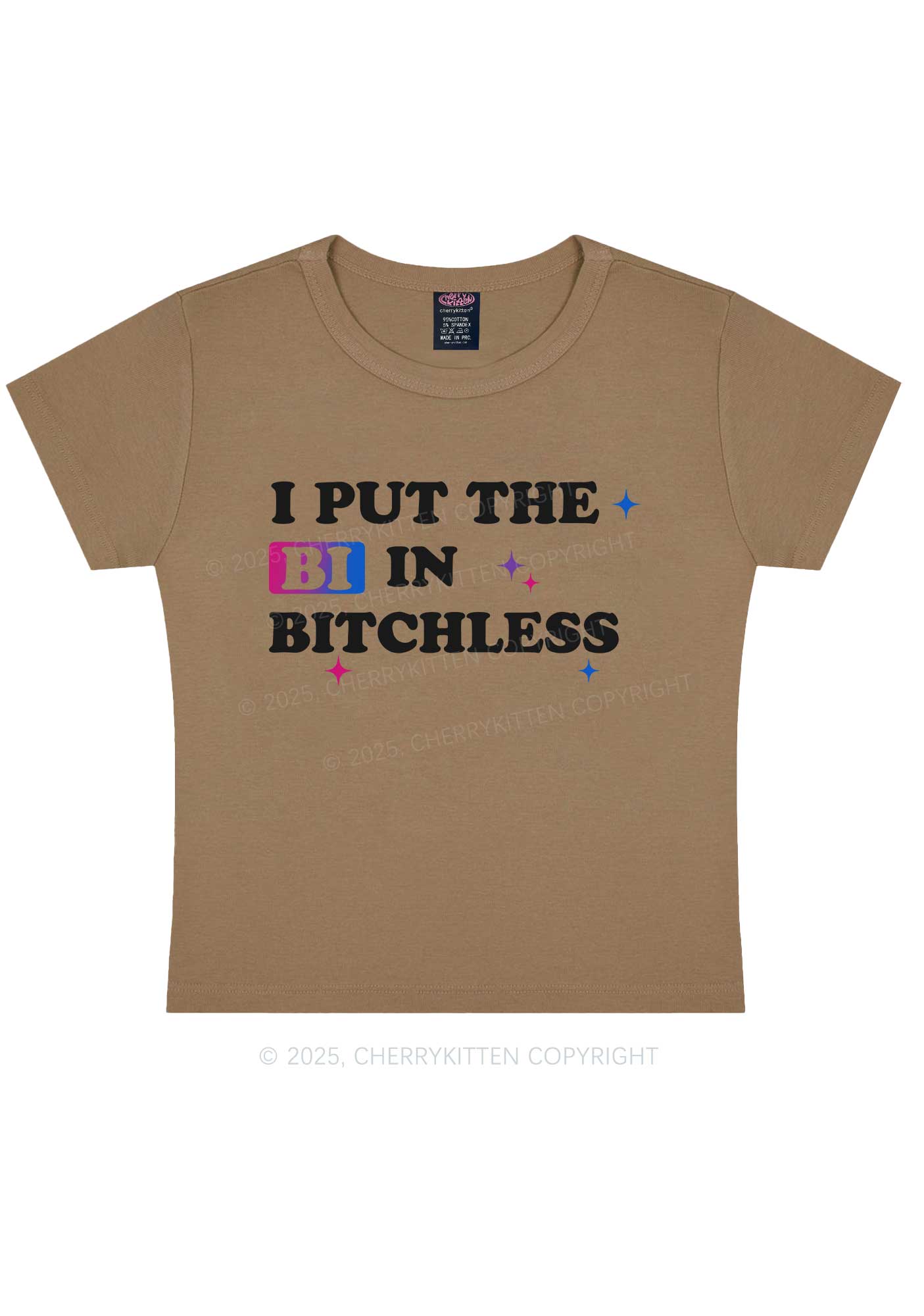 Put BI In Bxxchless Pride Y2K Baby Tee Cherrykitten - Image 9