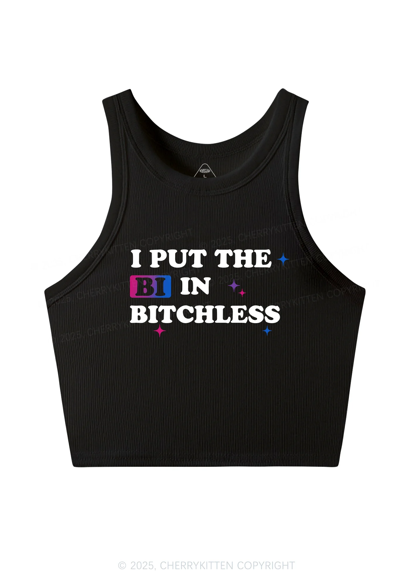 Put BI In Bxxchless Pride Y2K Crop Tank Top Cherrykitten - Image 3