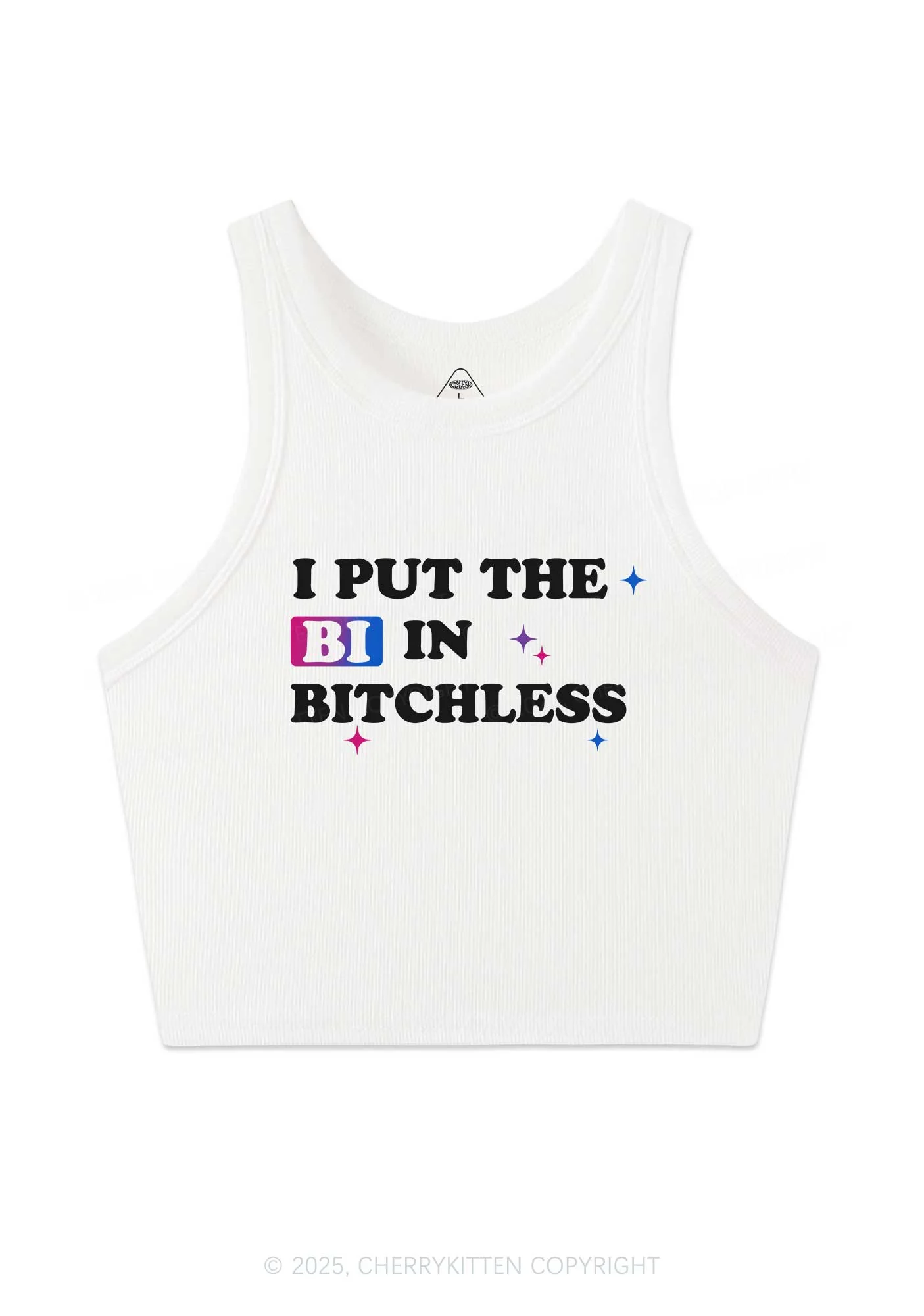 Put BI In Bxxchless Pride Y2K Crop Tank Top Cherrykitten - Image 4