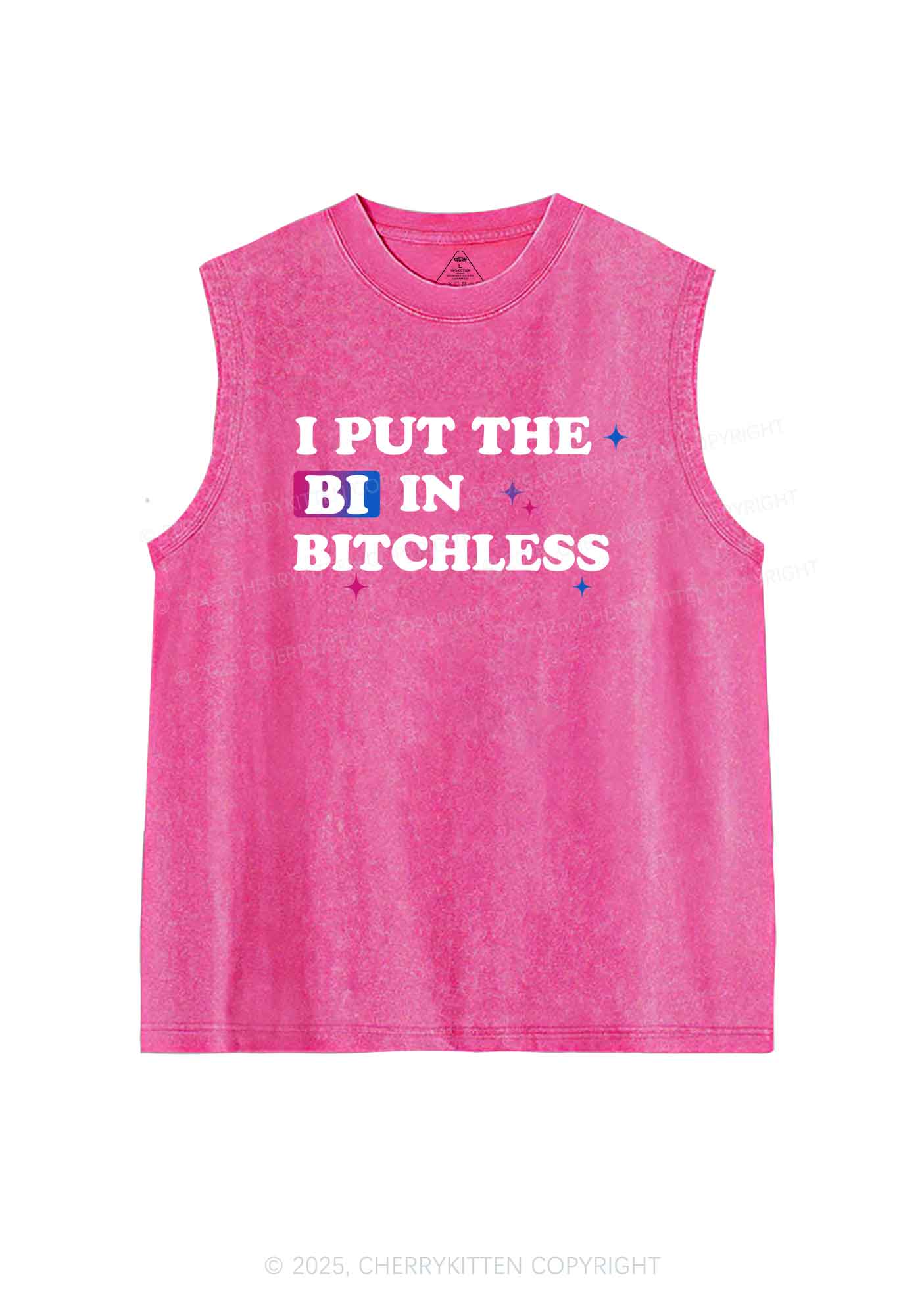 Put BI In Bxxchless Pride Y2K Washed Muscle Tank Cherrykitten - Image 4