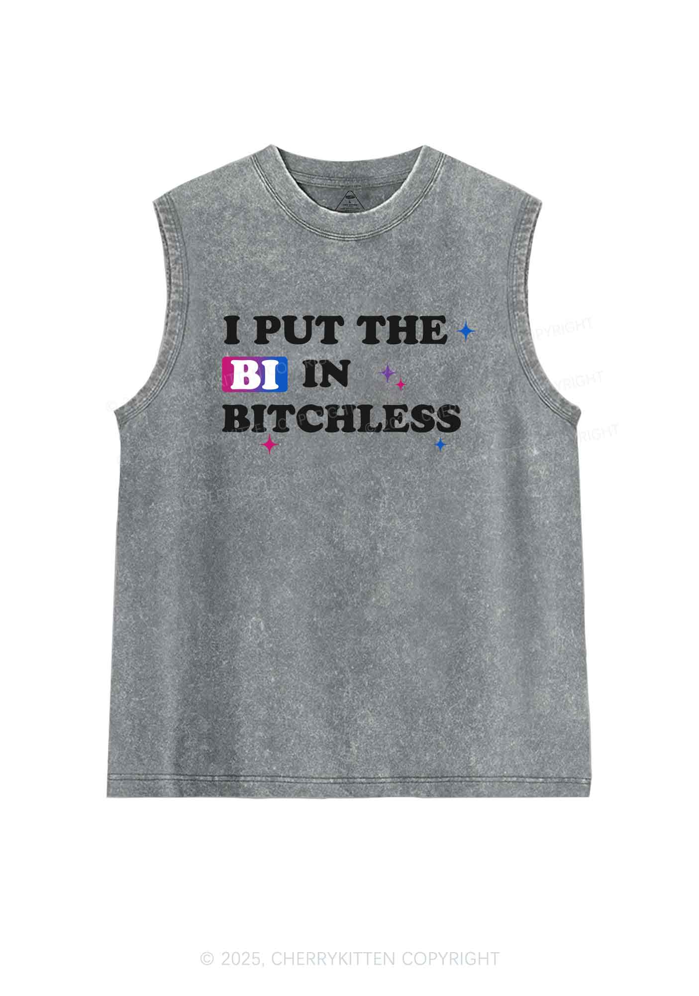 Put BI In Bxxchless Pride Y2K Washed Muscle Tank Cherrykitten - Image 5