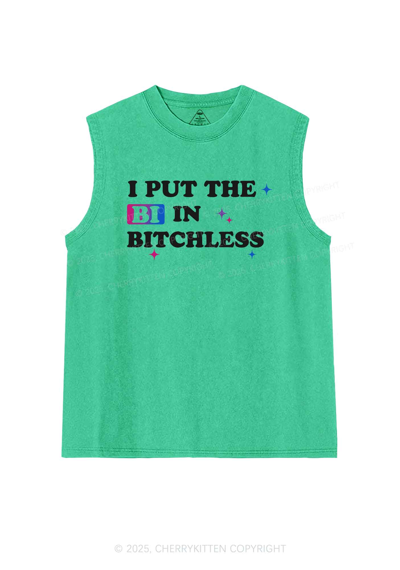 Put BI In Bxxchless Pride Y2K Washed Muscle Tank Cherrykitten - Image 7