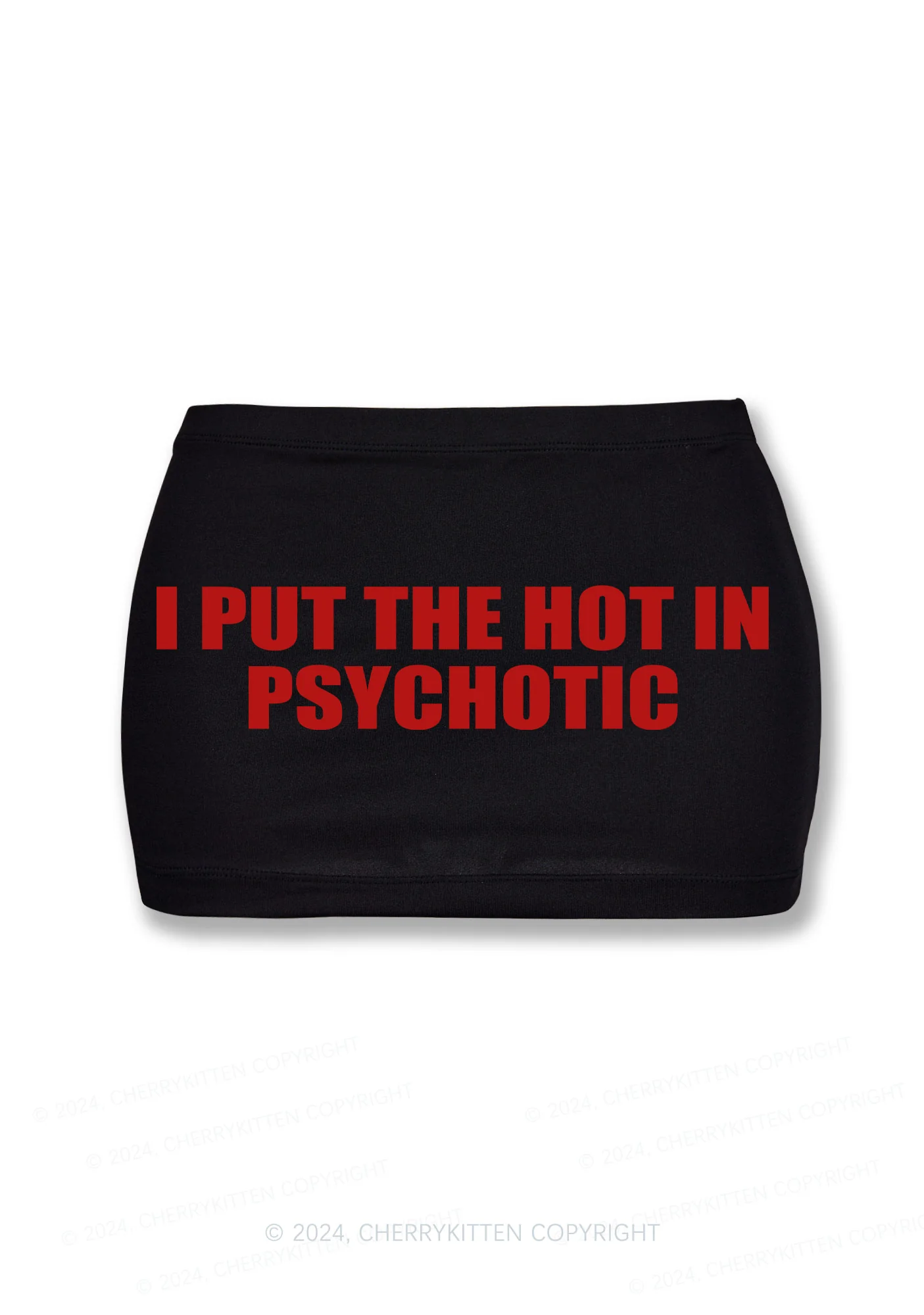 Put Hot In Psychotic Y2K Mini Hip Skirt Cherrykitten - Image 3