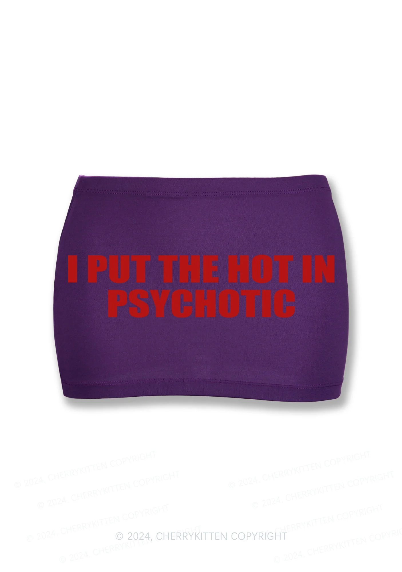 Put Hot In Psychotic Y2K Mini Hip Skirt Cherrykitten - Image 5