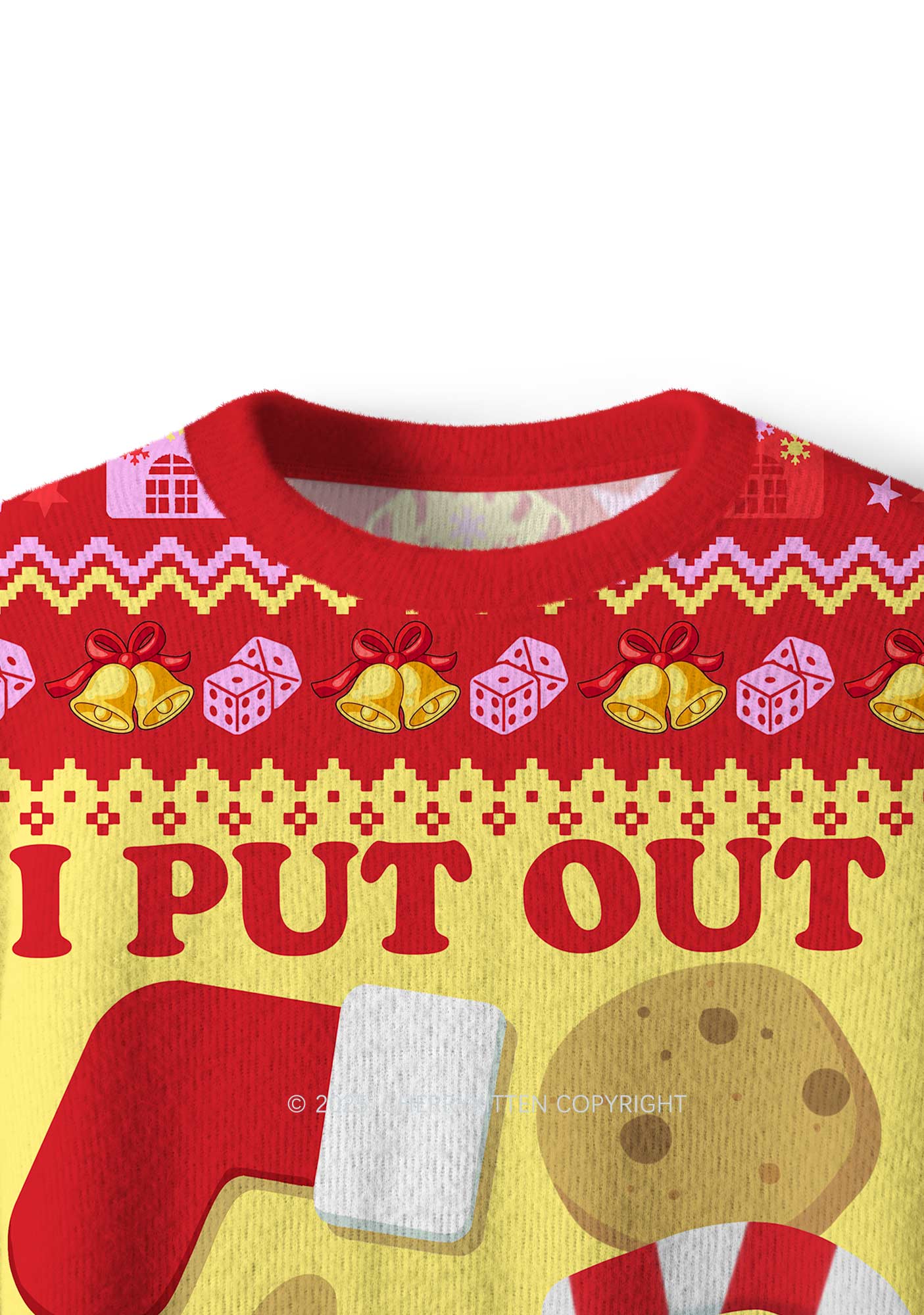 Put Out For Santa Y2K Christmas Knit Sweatshirt Cherrykitten - Image 5