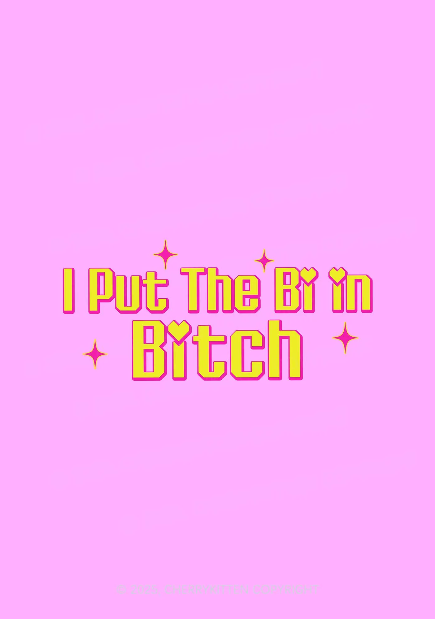 Put The Bi In Bxxch Pride 1Pc Y2K Pin Badge Cherrykitten - Image 2