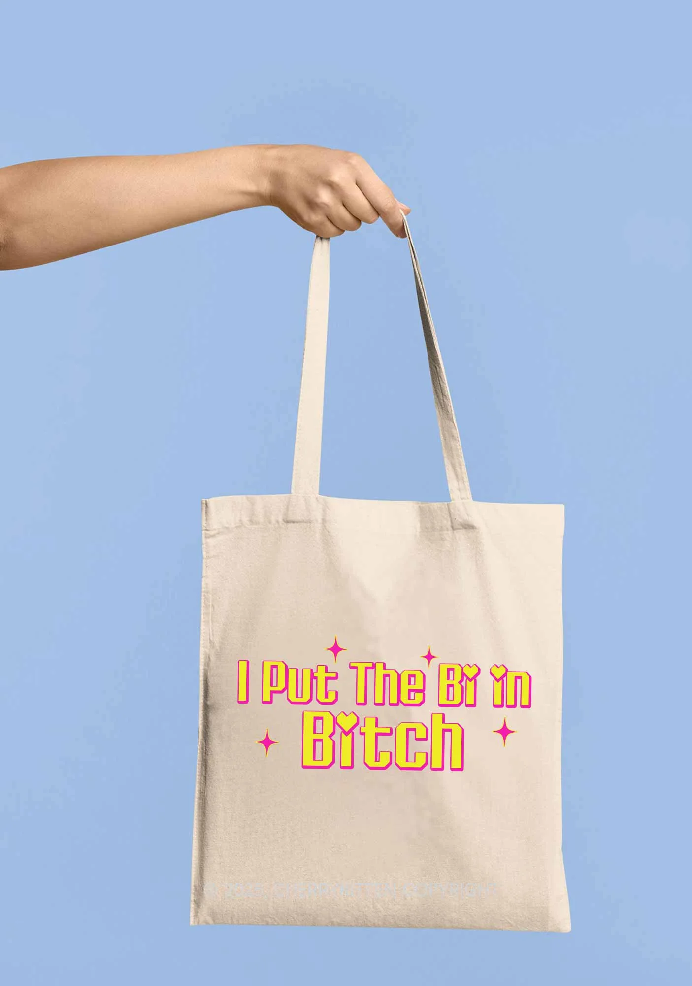 Put The Bi In Bxxch Pride Y2K Canvas Tote Bag Cherrykitten - Image 2