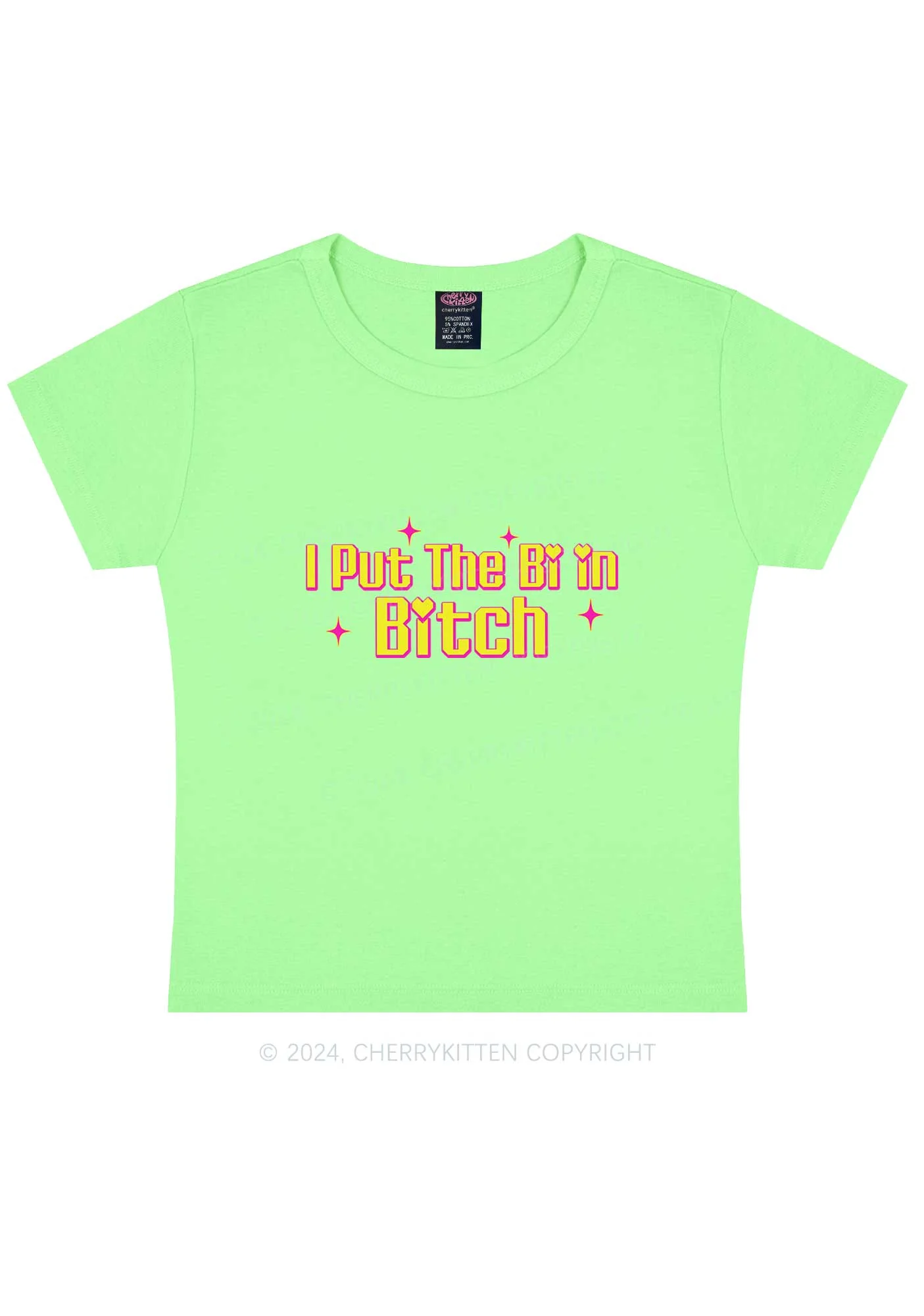 Put The Bi In Bxxch Y2K Baby Tee Cherrykitten - Image 12