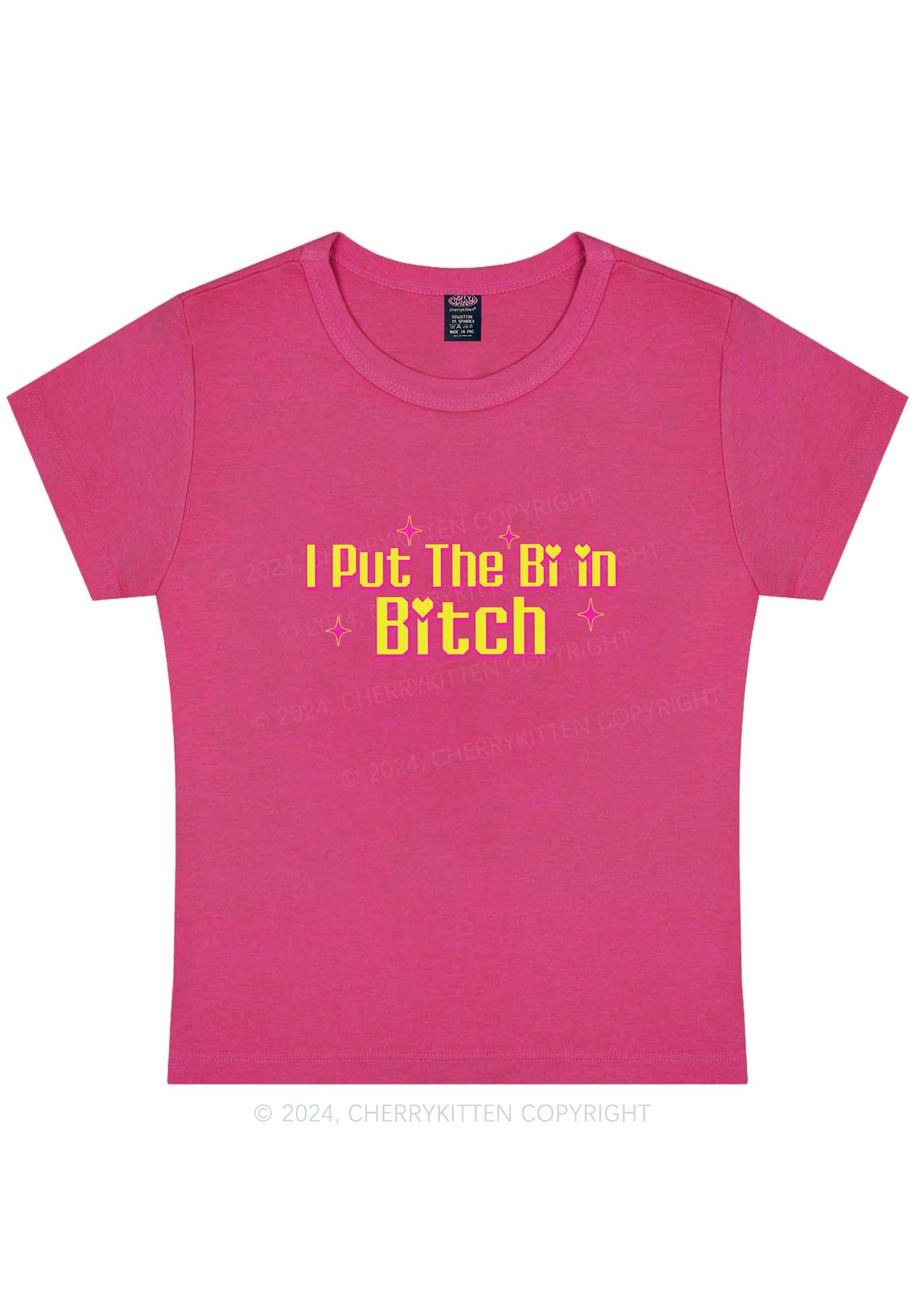 Put The Bi In Bxxch Y2K Baby Tee Cherrykitten - Image 7