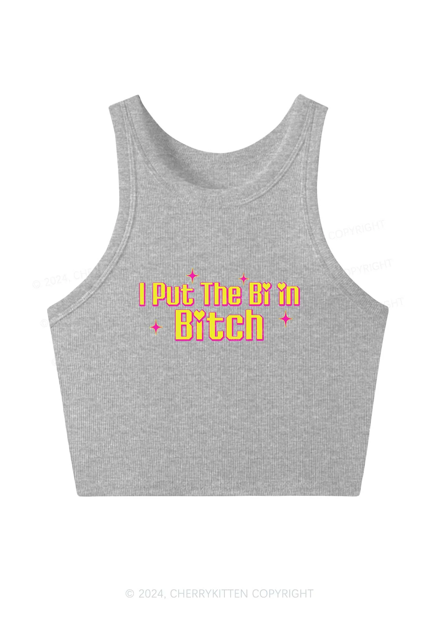 Put The Bi In Bxxch Y2K Crop Tank Top Cherrykitten - Image 4