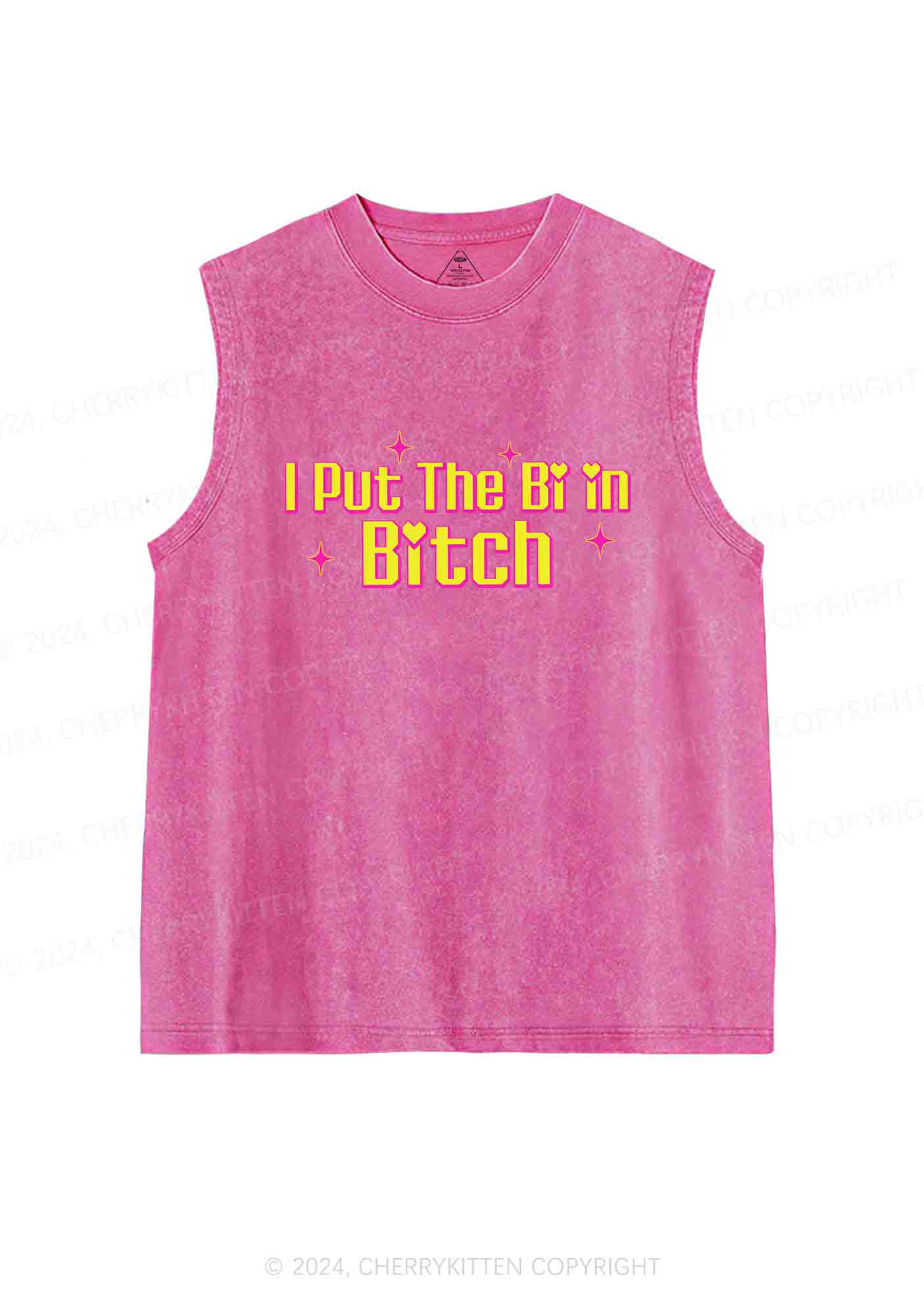 Put The Bi In Bxxch Y2K Washed Tank Cherrykitten - Image 3