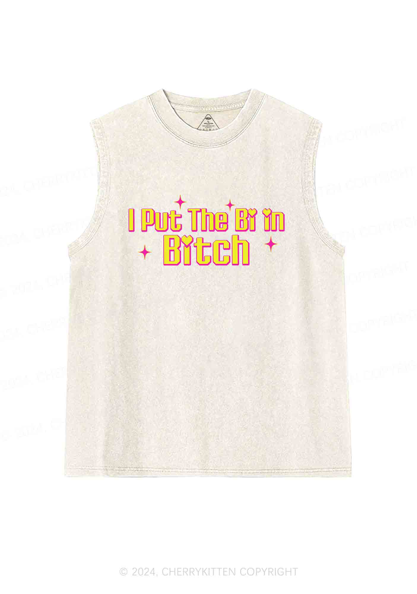 Put The Bi In Bxxch Y2K Washed Tank Cherrykitten - Image 4