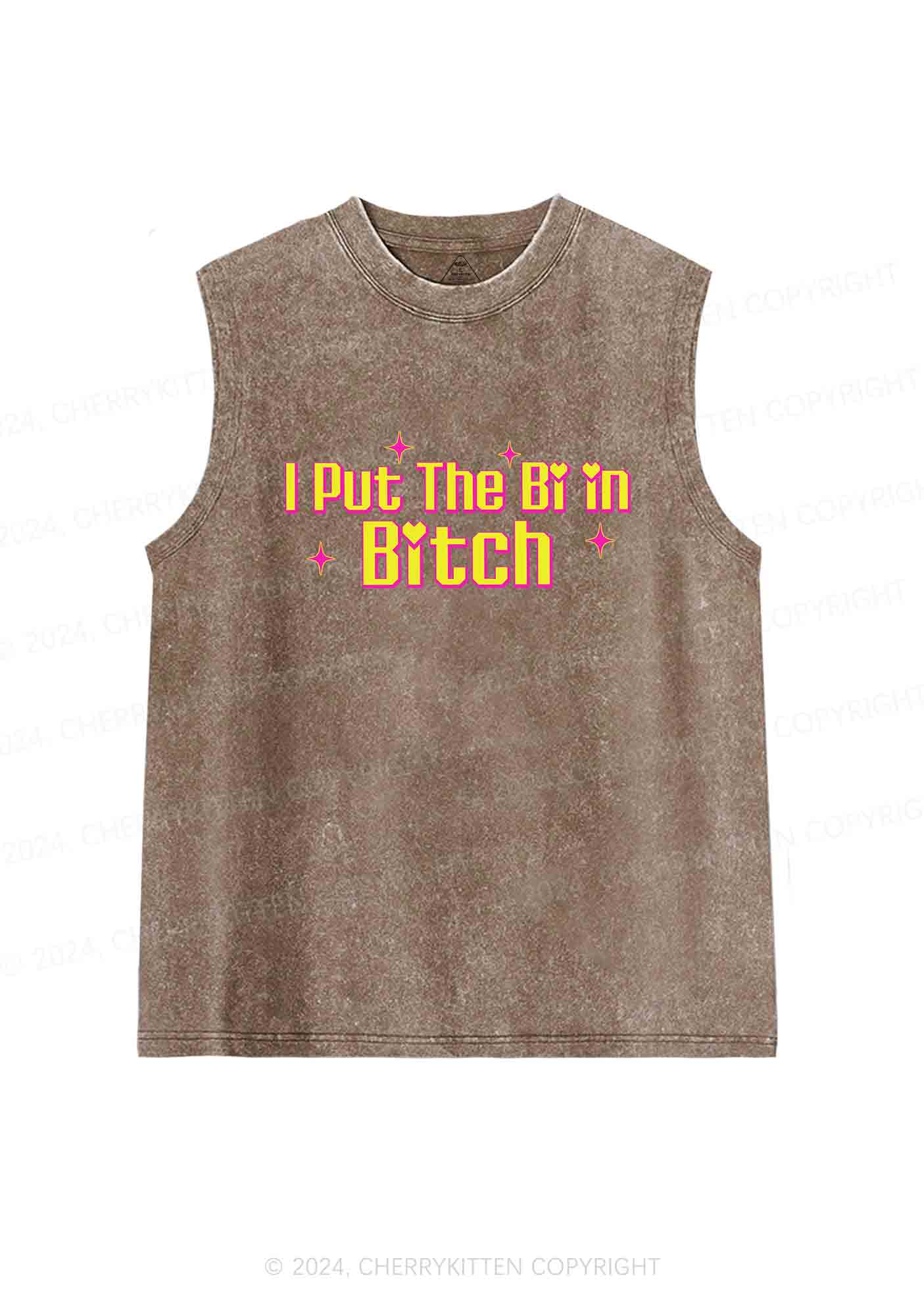Put The Bi In Bxxch Y2K Washed Tank Cherrykitten - Image 5