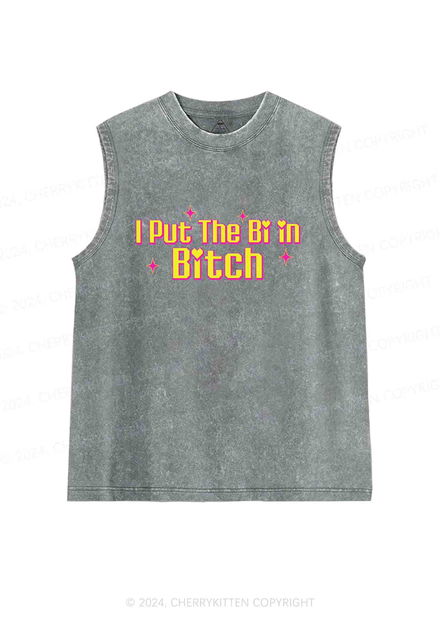 Put The Bi In Bxxch Y2K Washed Tank Cherrykitten - Image 6