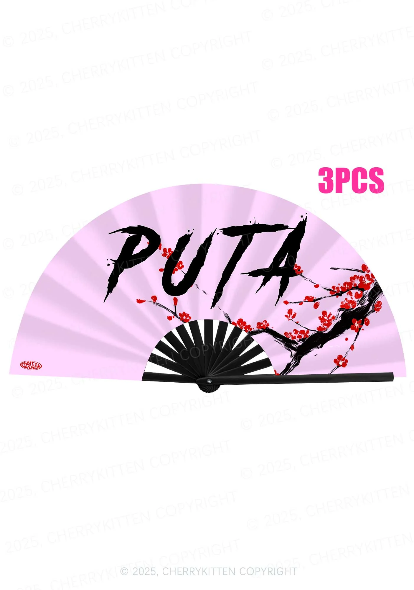 PUTA Y2K Rave Hand Fan Cherrykitten - Image 3