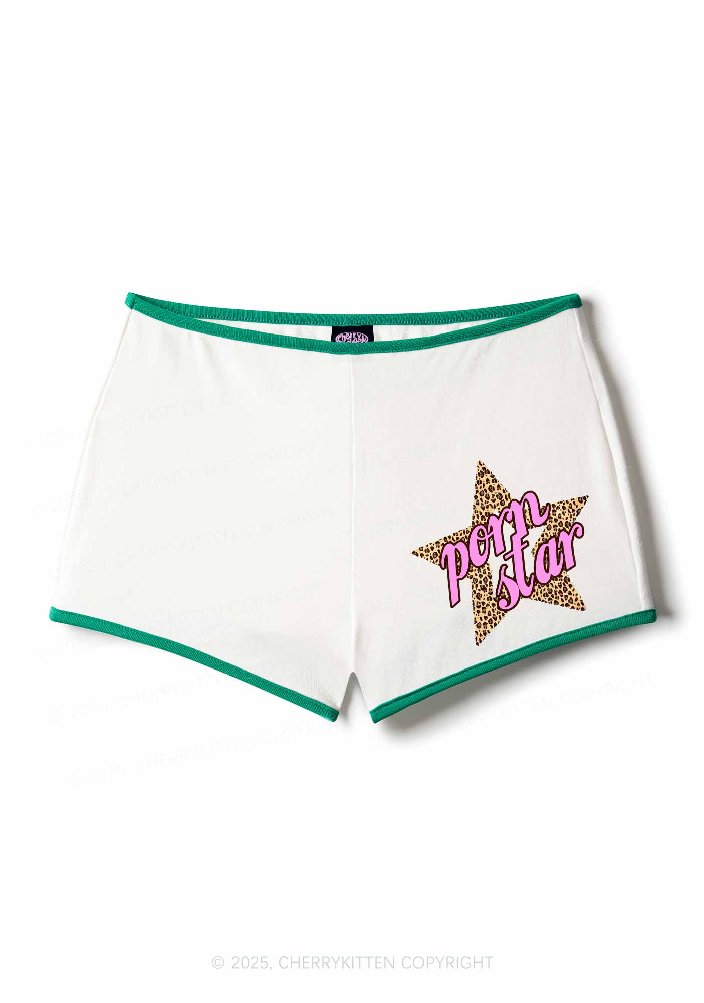 Pxrn Leopard Star Y2K Booty Shorts Cherrykitten - Image 3