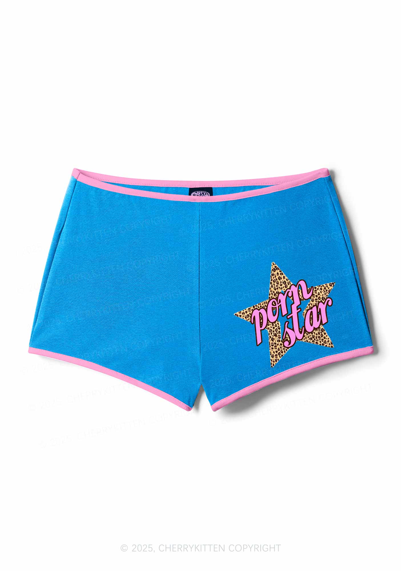 Pxrn Leopard Star Y2K Booty Shorts Cherrykitten - Image 4