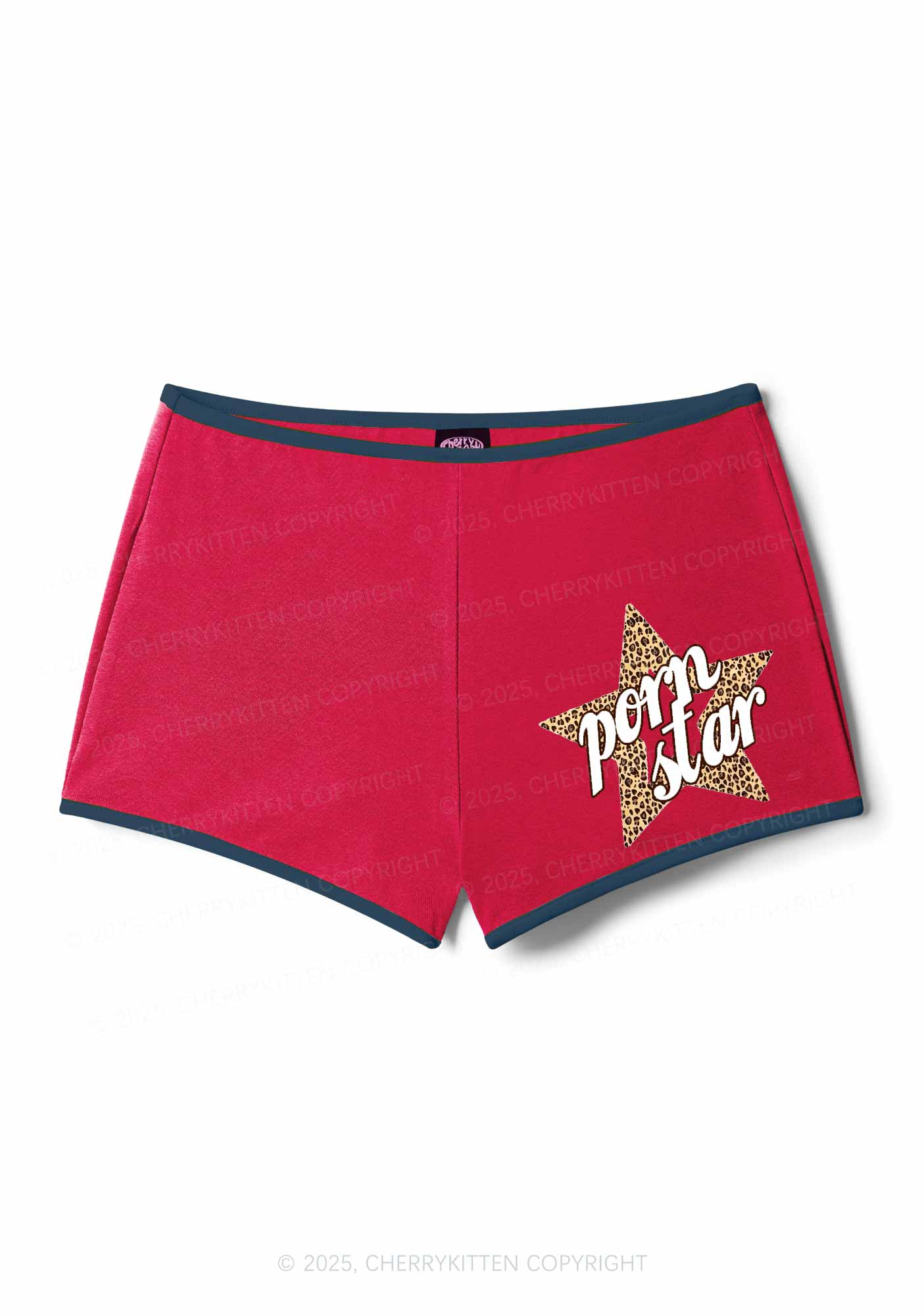 Pxrn Leopard Star Y2K Booty Shorts Cherrykitten - Image 5