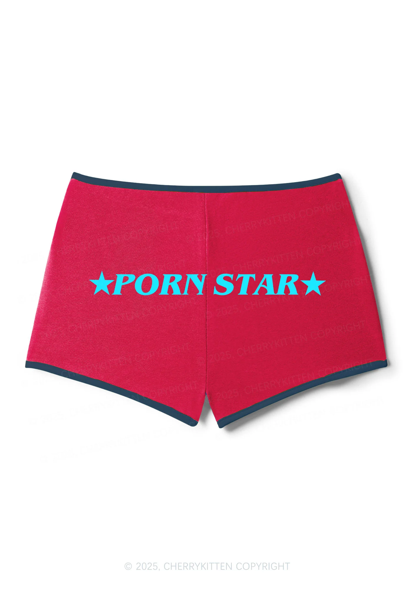 Pxrn Star Y2K Contrast Mini Shorts Cherrykitten - Image 2