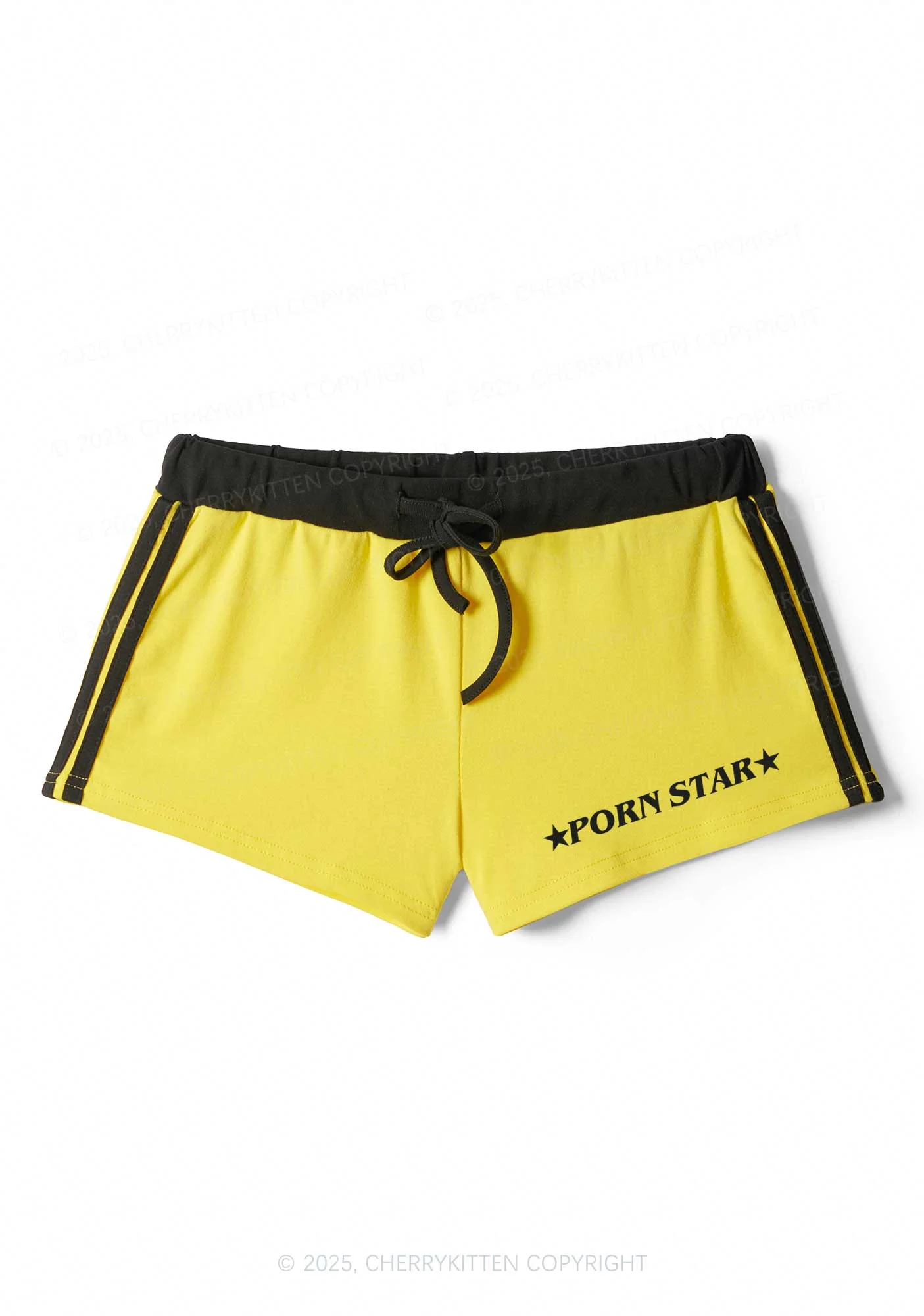 Pxrn Star Y2K Drawstring Mini Shorts Cherrykitten - Image 4
