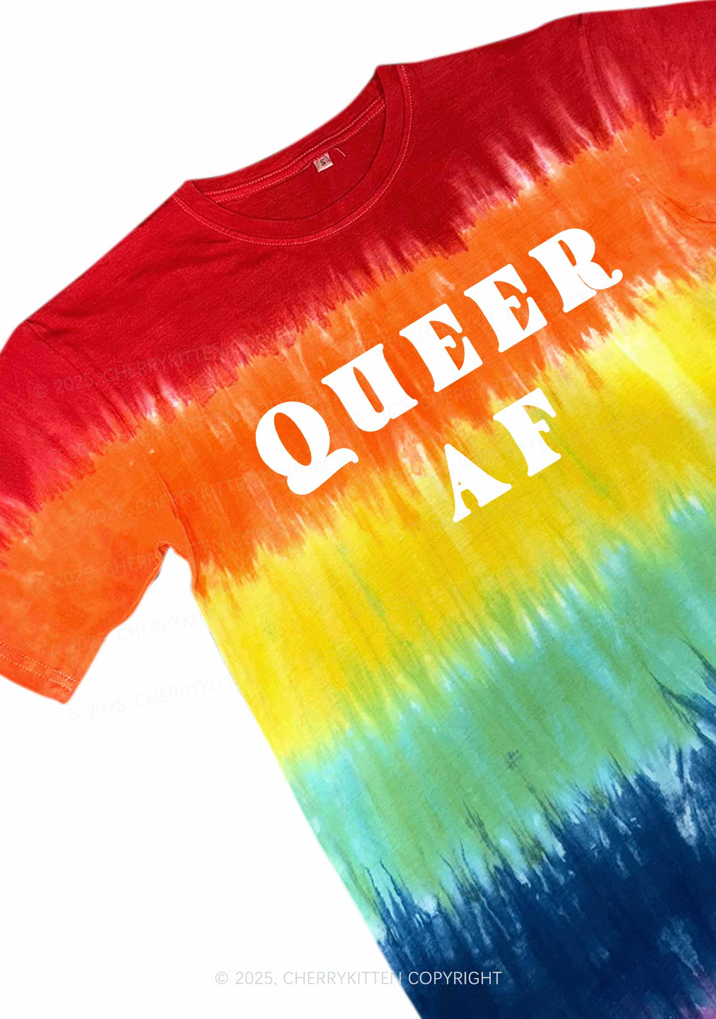 Queer AF Y2K Tie Dye Shirts Cherrykitten - Image 2