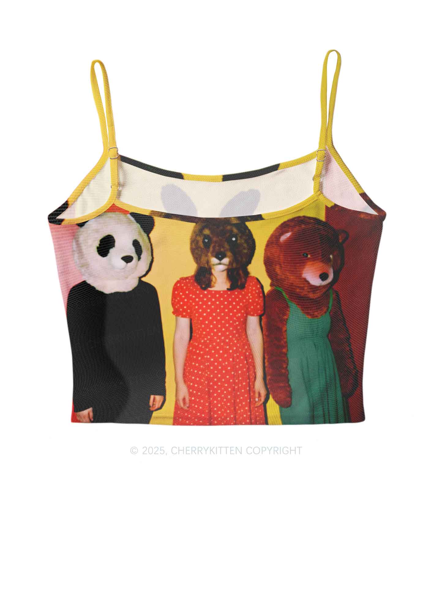 Rabbit Mask Girl Y2K Mesh Cami Tank Cherrykitten - Image 2
