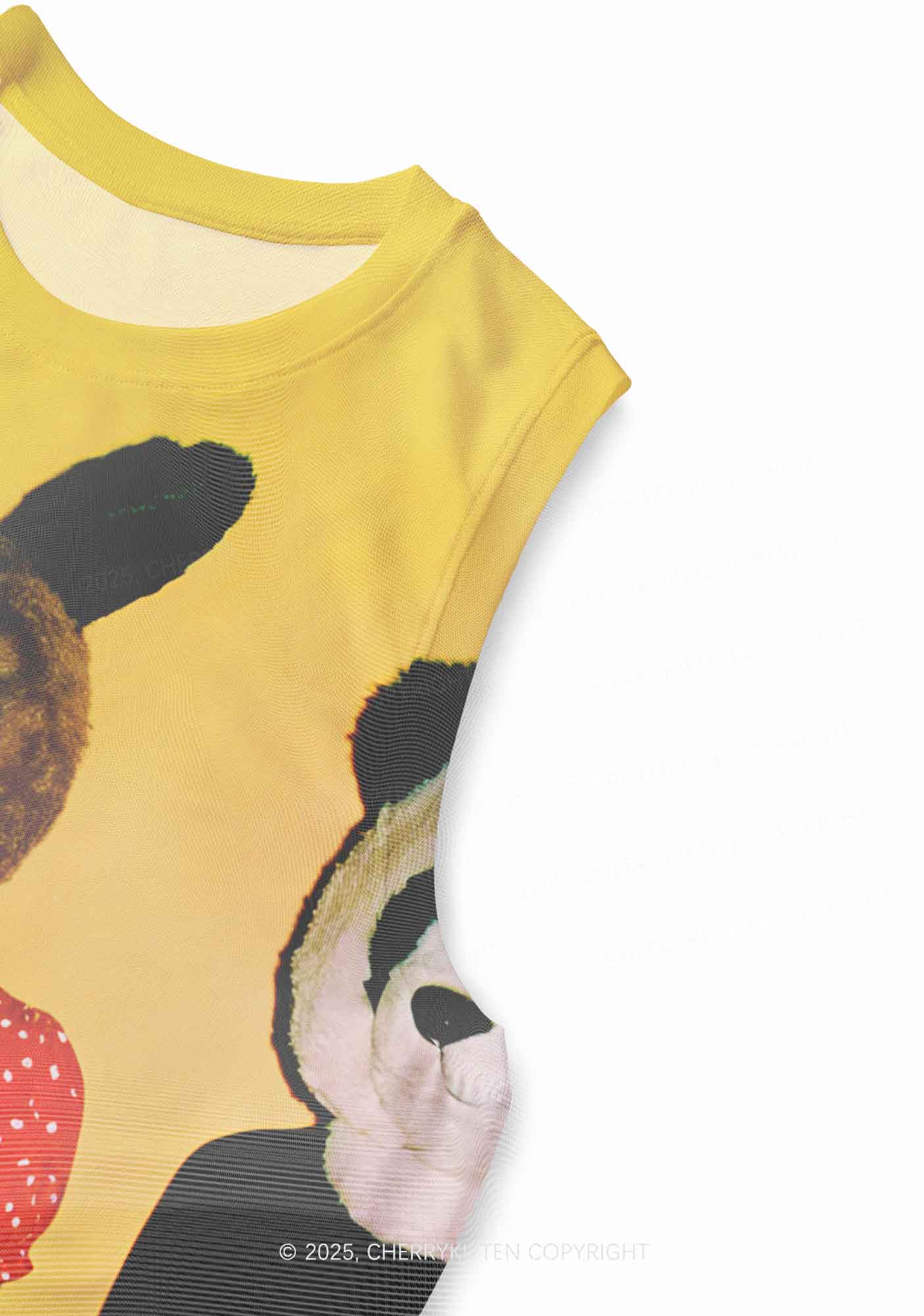 Rabbit Mask Girl Y2K Mesh Muscle Tank Cherrykitten - Image 3