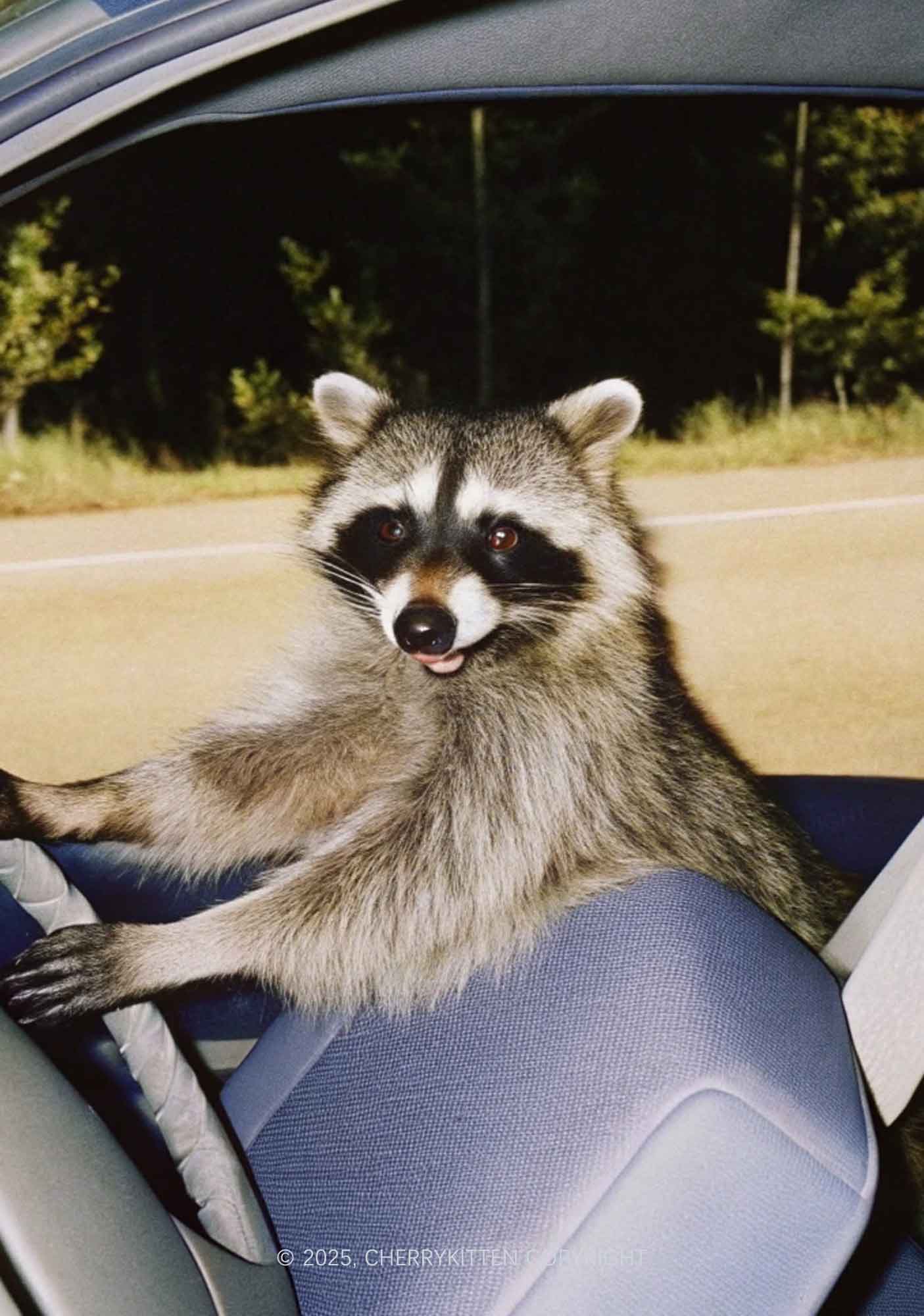Raccoon Driver Y2K Mesh Cami Tank Cherrykitten - Image 2