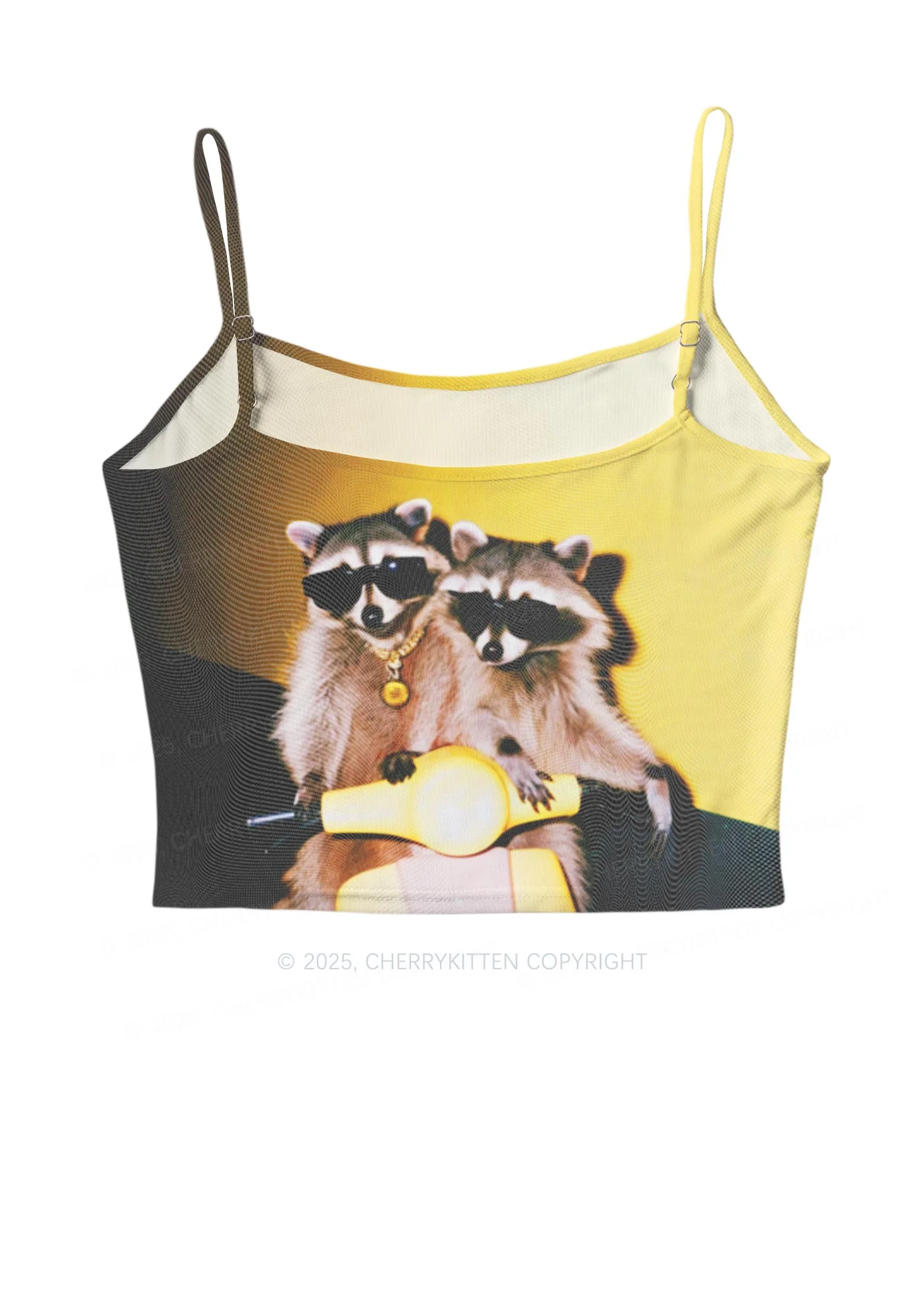 Raccoon Riders Y2K Mesh Cami Tank Cherrykitten - Image 3