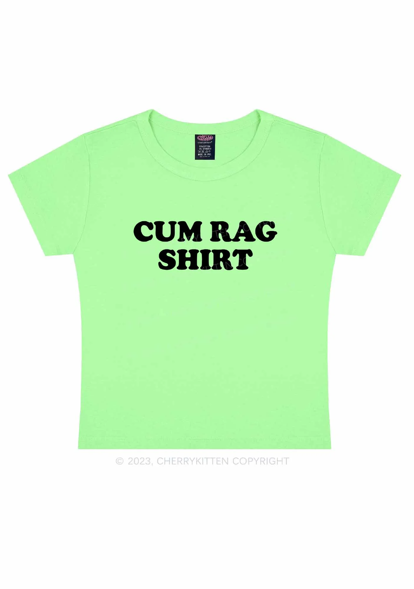 Rag Shirt Y2K Baby Tee Cherrykitten - Image 10