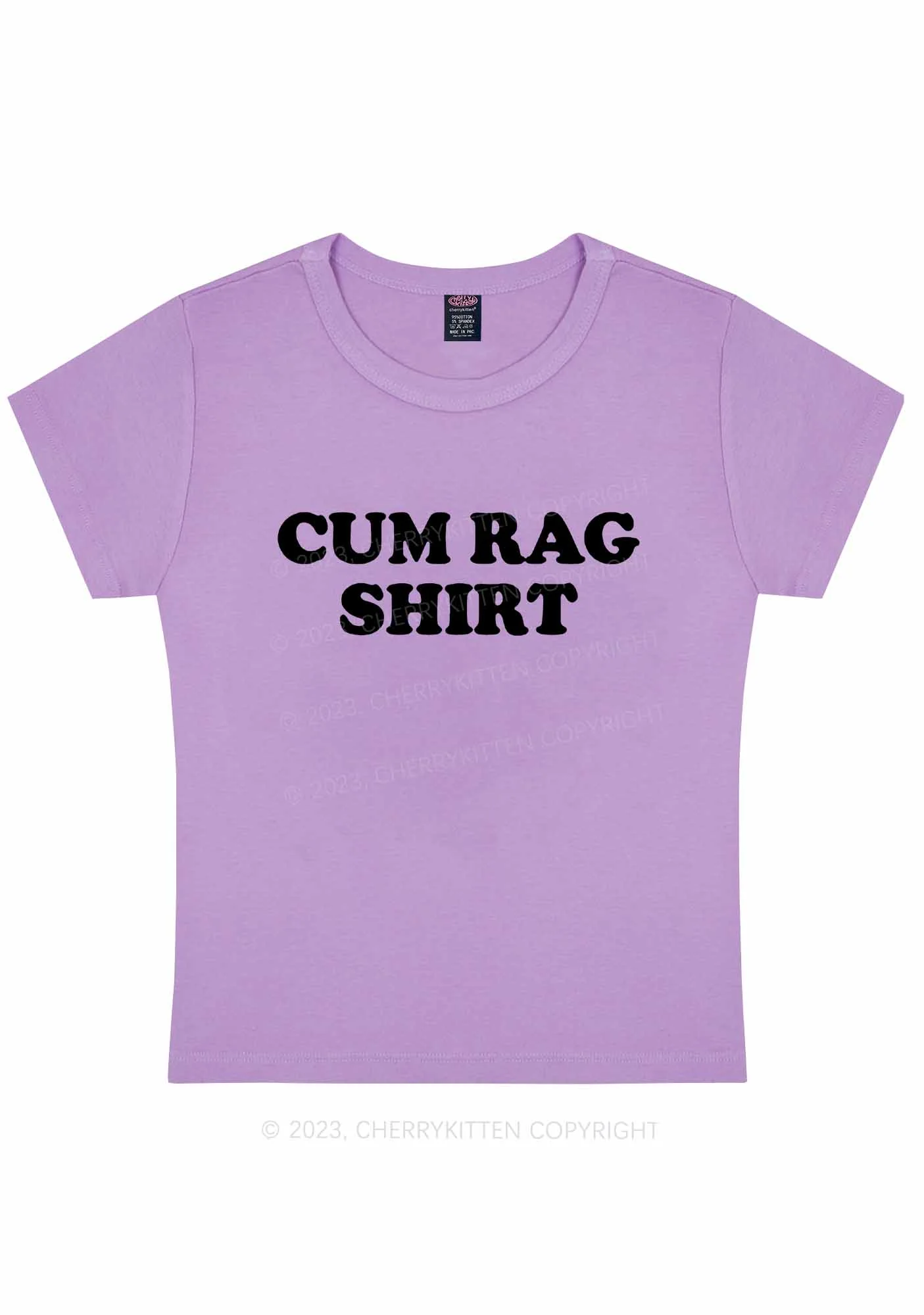 Rag Shirt Y2K Baby Tee Cherrykitten - Image 5