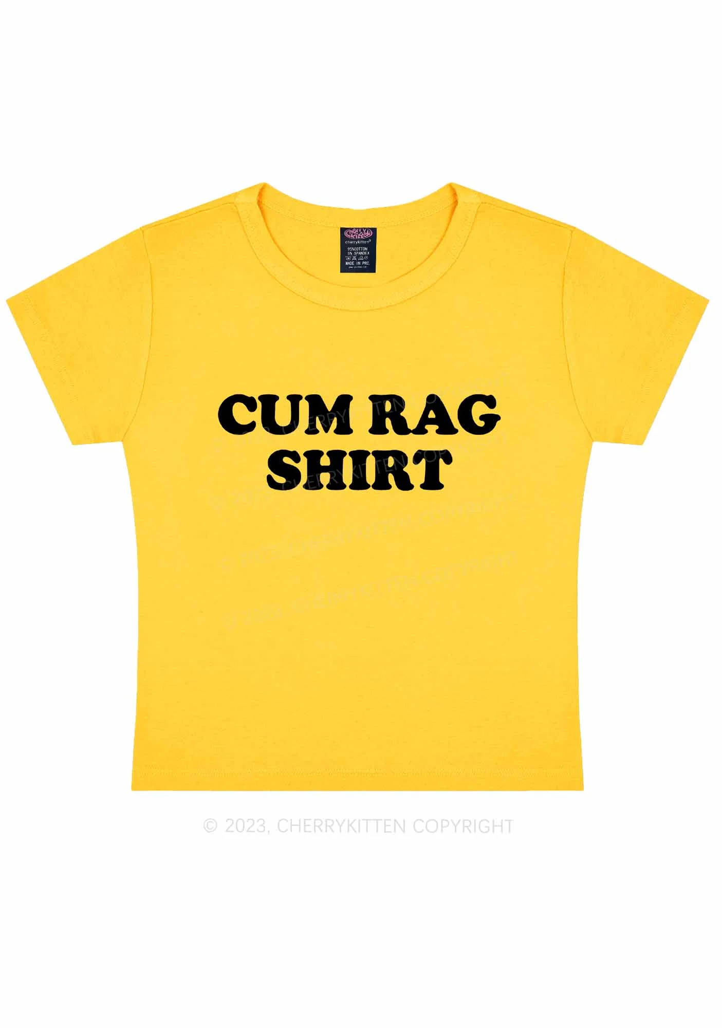 Rag Shirt Y2K Baby Tee Cherrykitten - Image 6