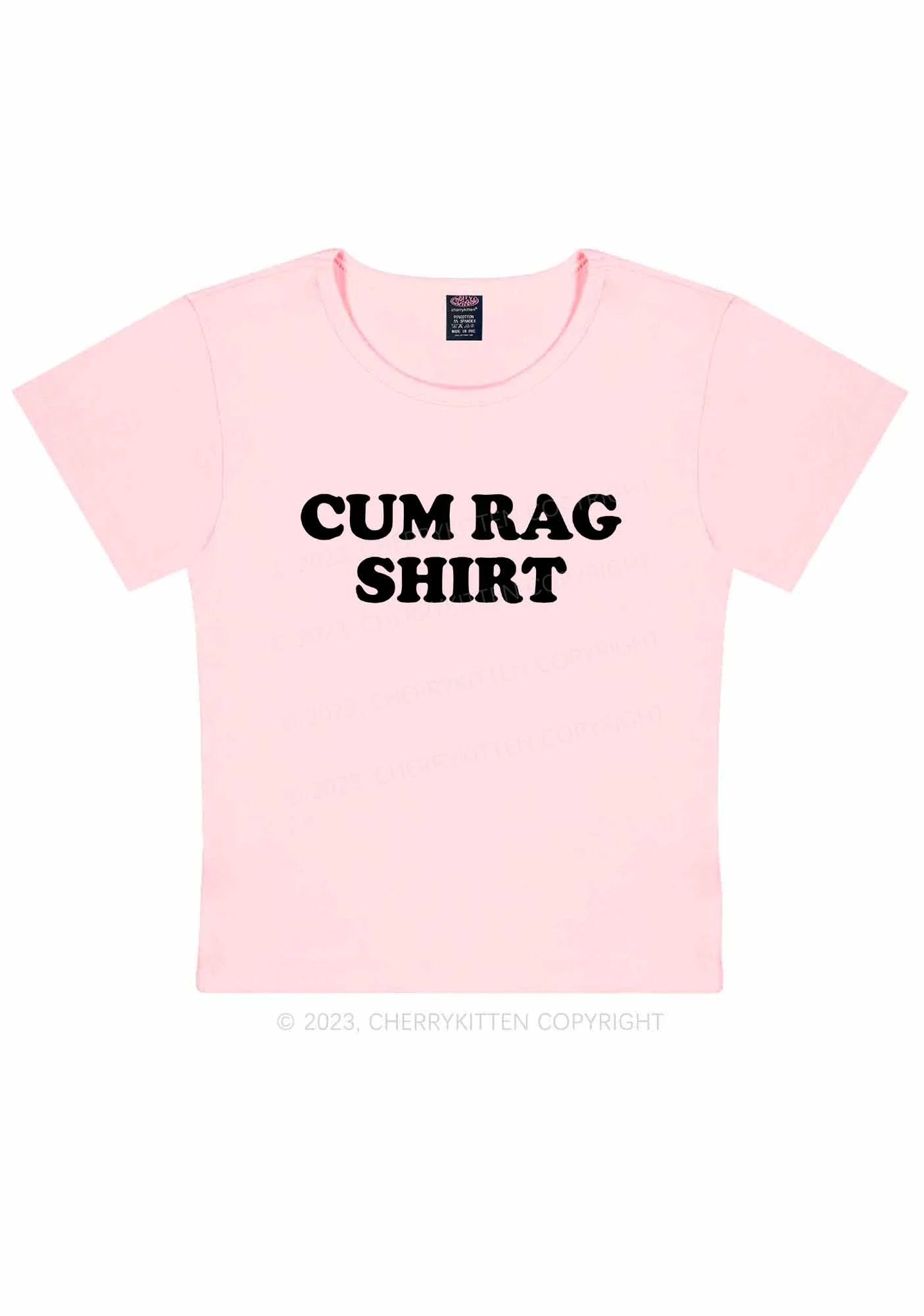 Rag Shirt Y2K Baby Tee Cherrykitten - Image 9