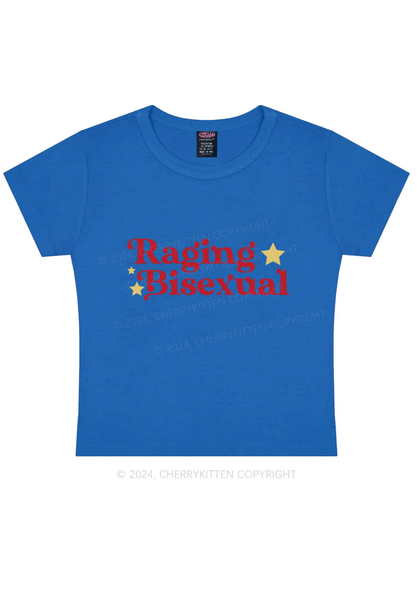 Raging Bisexual Stars Y2K Baby Tee Cherrykitten - Image 10