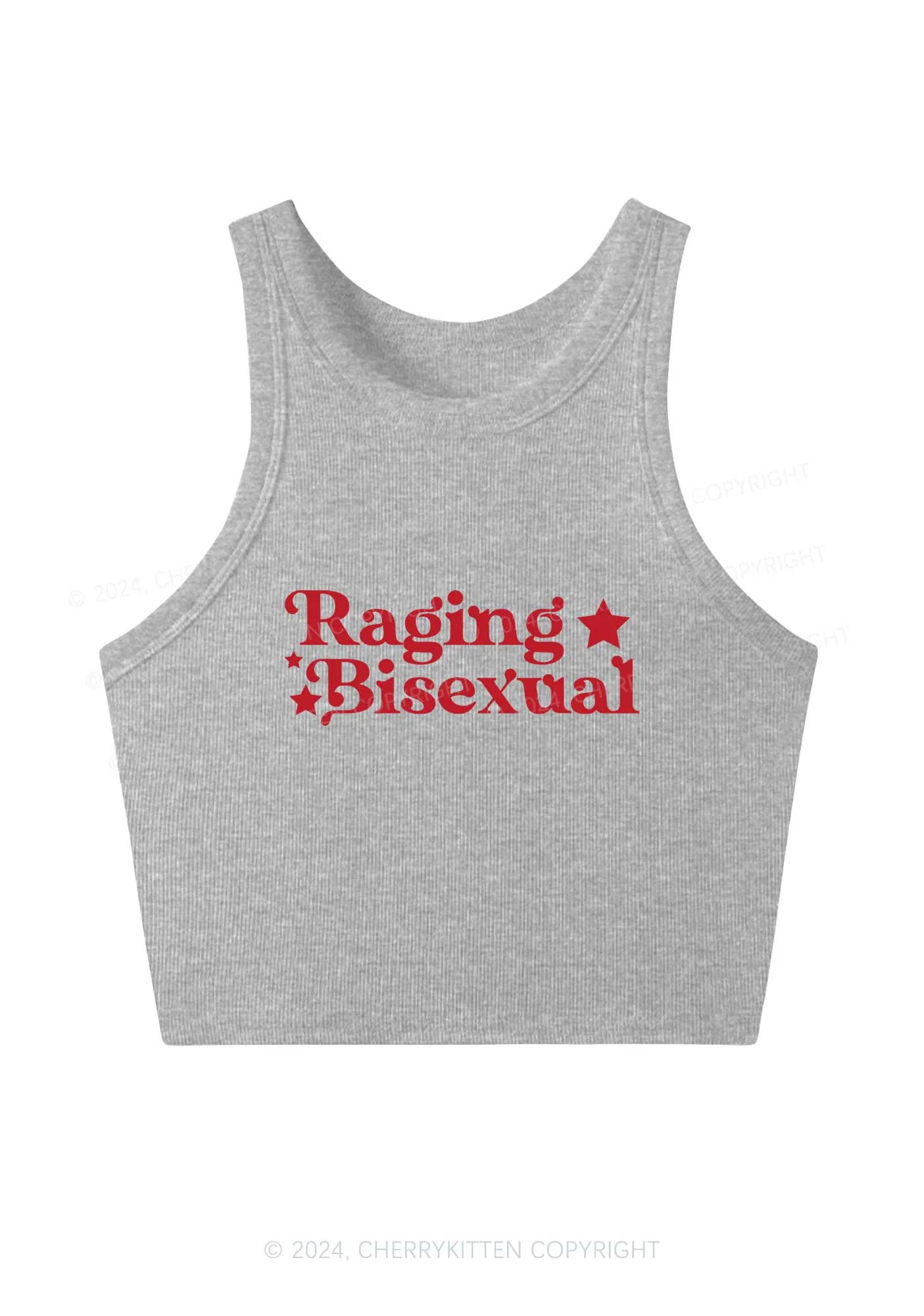 Raging Bisexual Stars Y2K Crop Tank Top Cherrykitten - Image 3