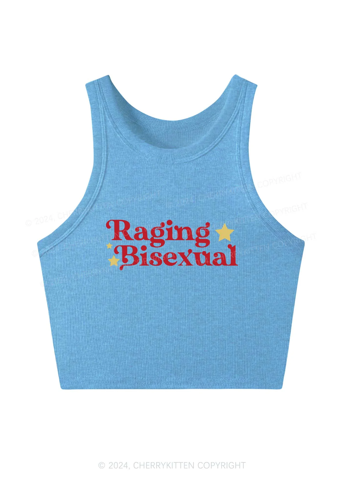 Raging Bisexual Stars Y2K Crop Tank Top Cherrykitten - Image 4
