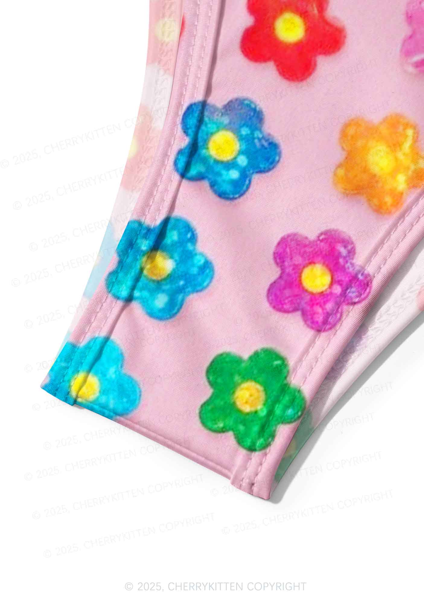 Rainbow Flower Y2K Print Bikini Set Cherrykitten - Image 6