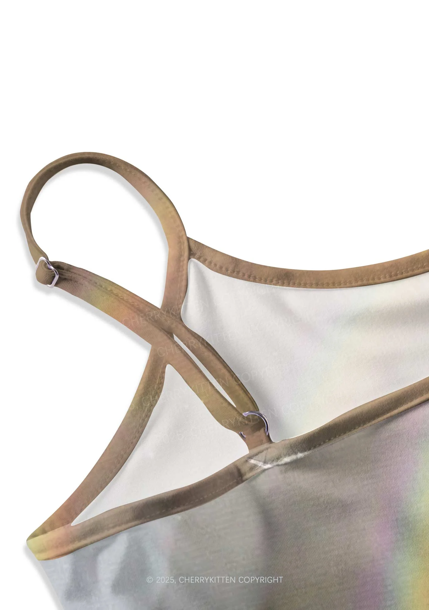 Rainbow Glowing Unicorn Y2K Print Cami Crop Top Cherrykitten - Image 3