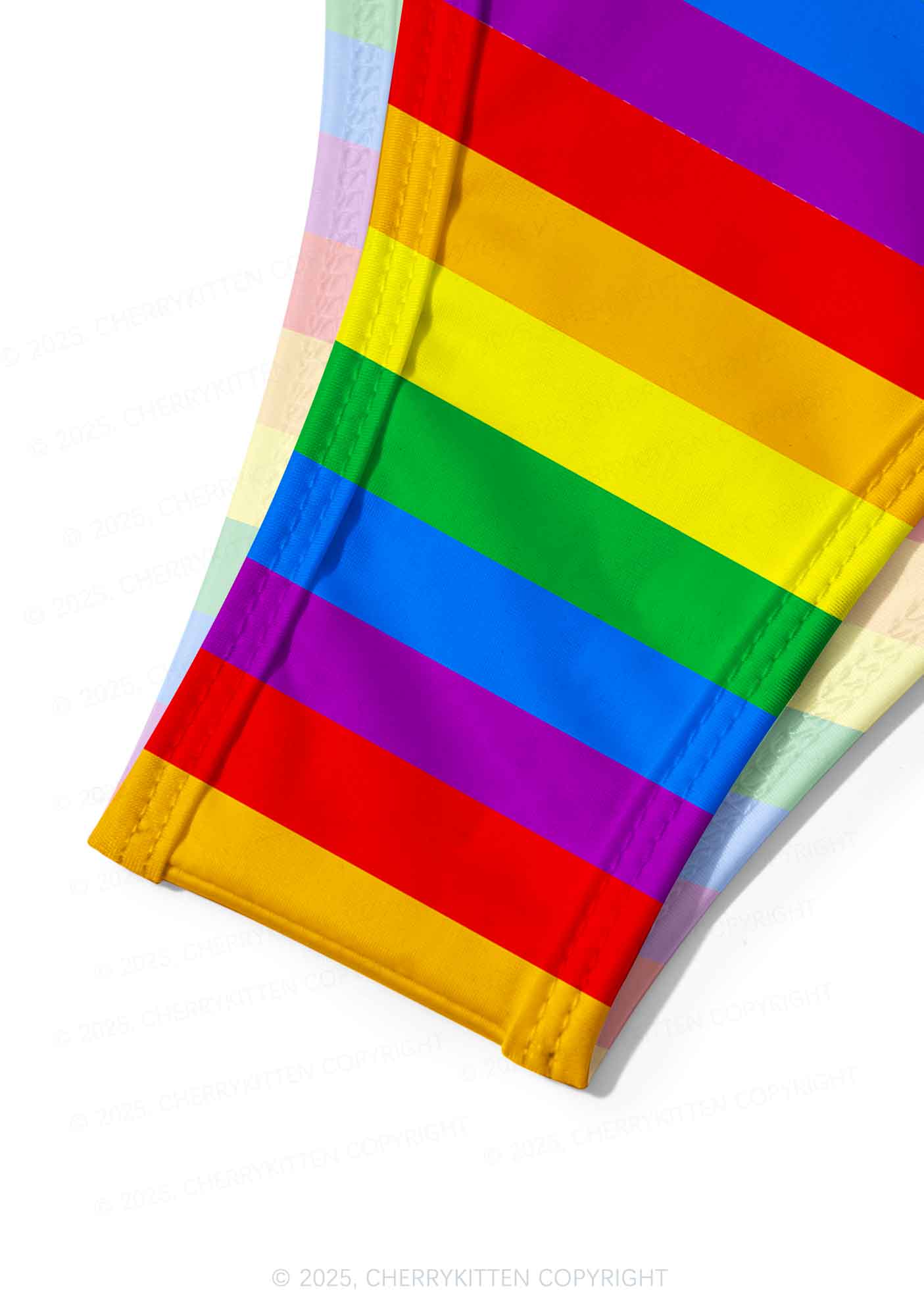 Rainbow Pride Y2K Print Bikini Set Cherrykitten - Image 3