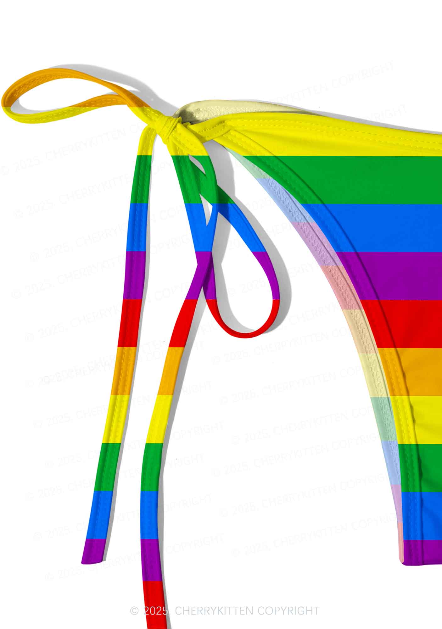 Rainbow Pride Y2K Print Bikini Set Cherrykitten - Image 4