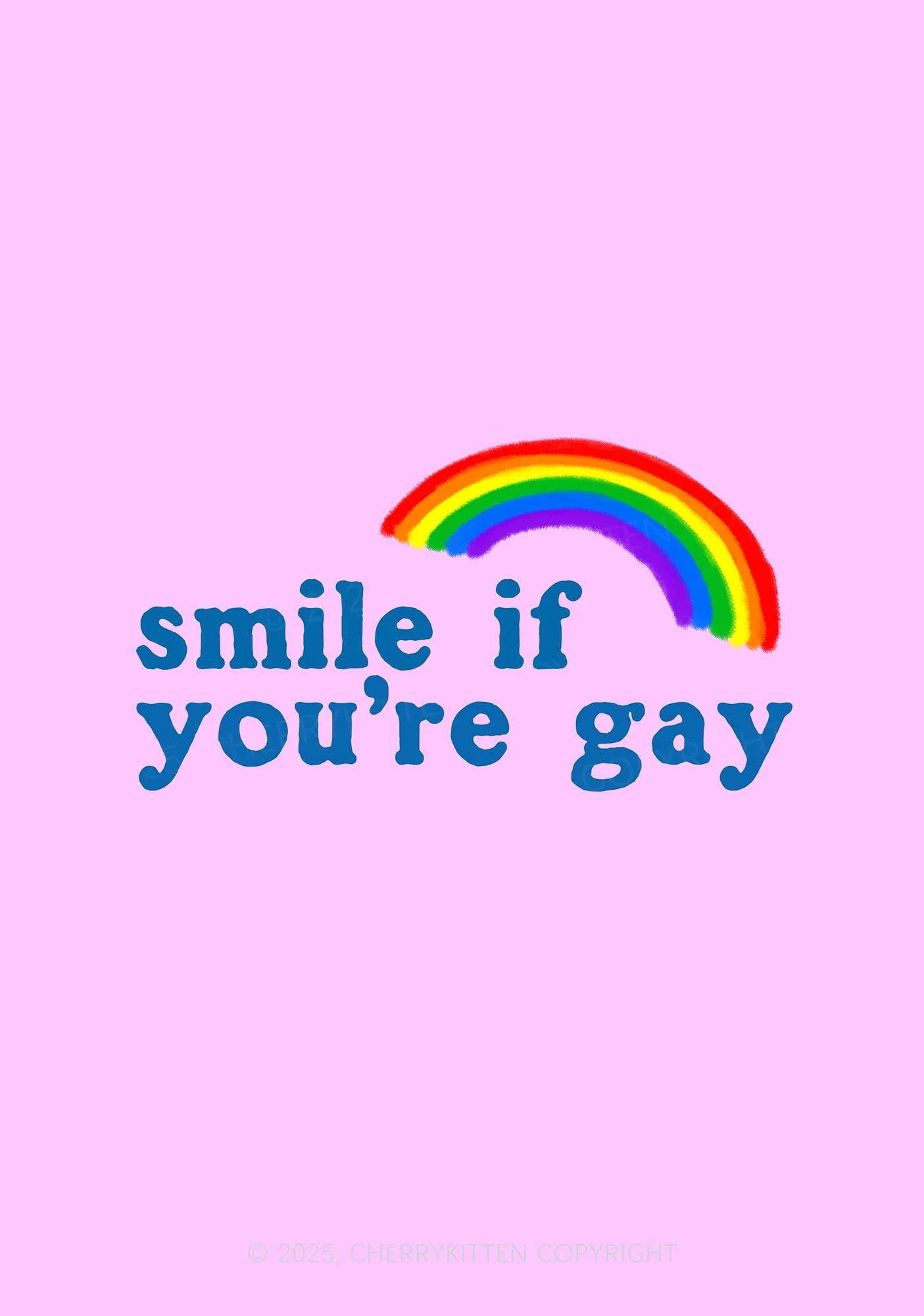 Rainbow Smile If You're Gay Pride 1Pc Y2K Pin Badge Cherrykitten - Image 2