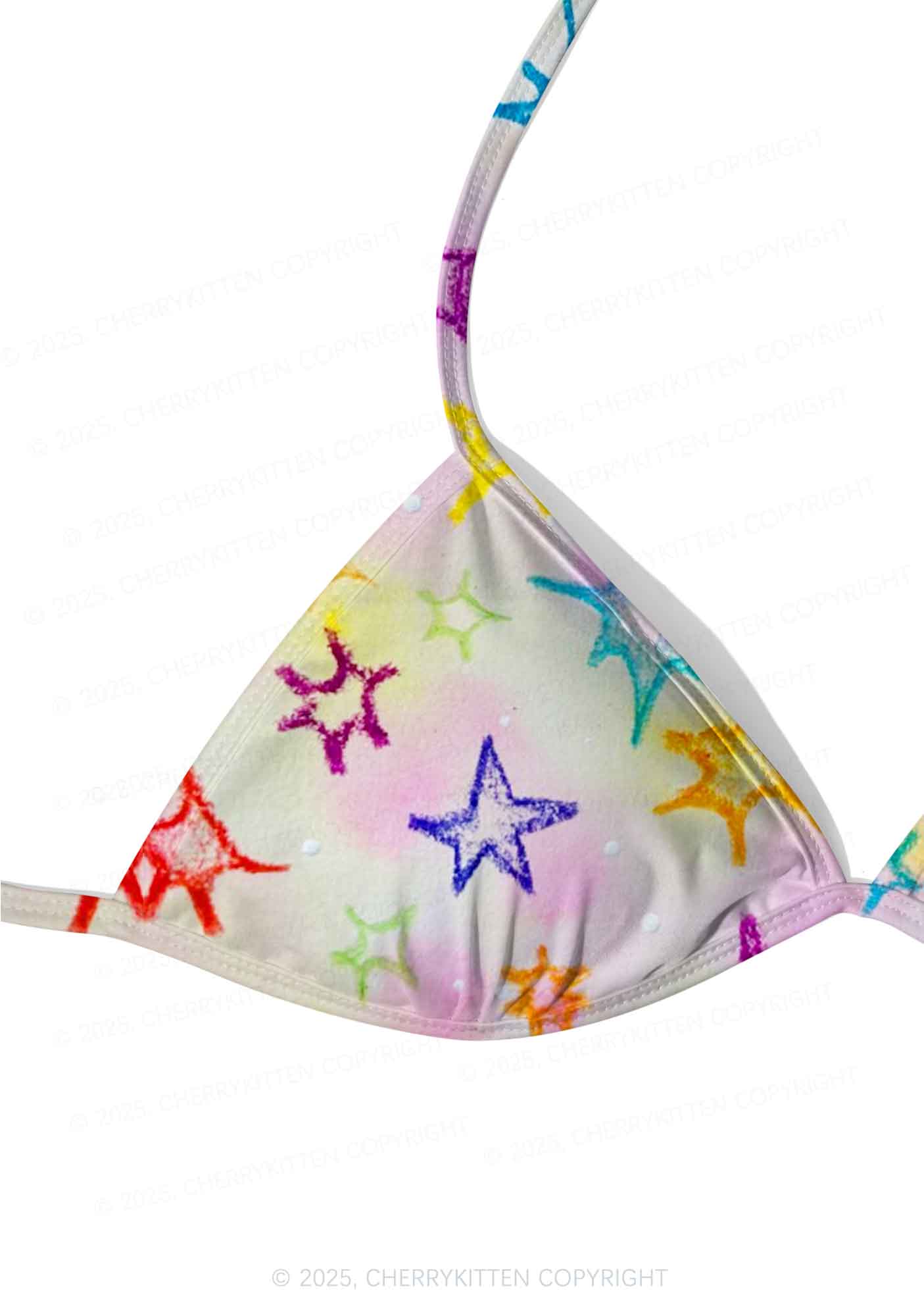 Rainbow Starburst Y2K Print Bikini Set Cherrykitten - Image 4