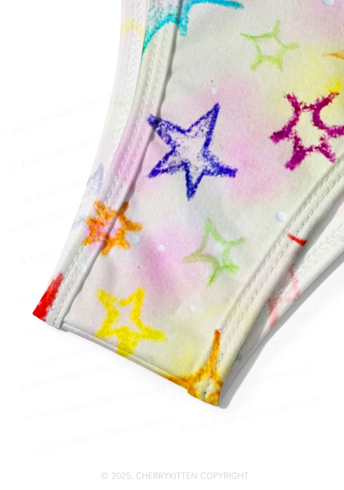 Rainbow Starburst Y2K Print Bikini Set Cherrykitten - Image 6