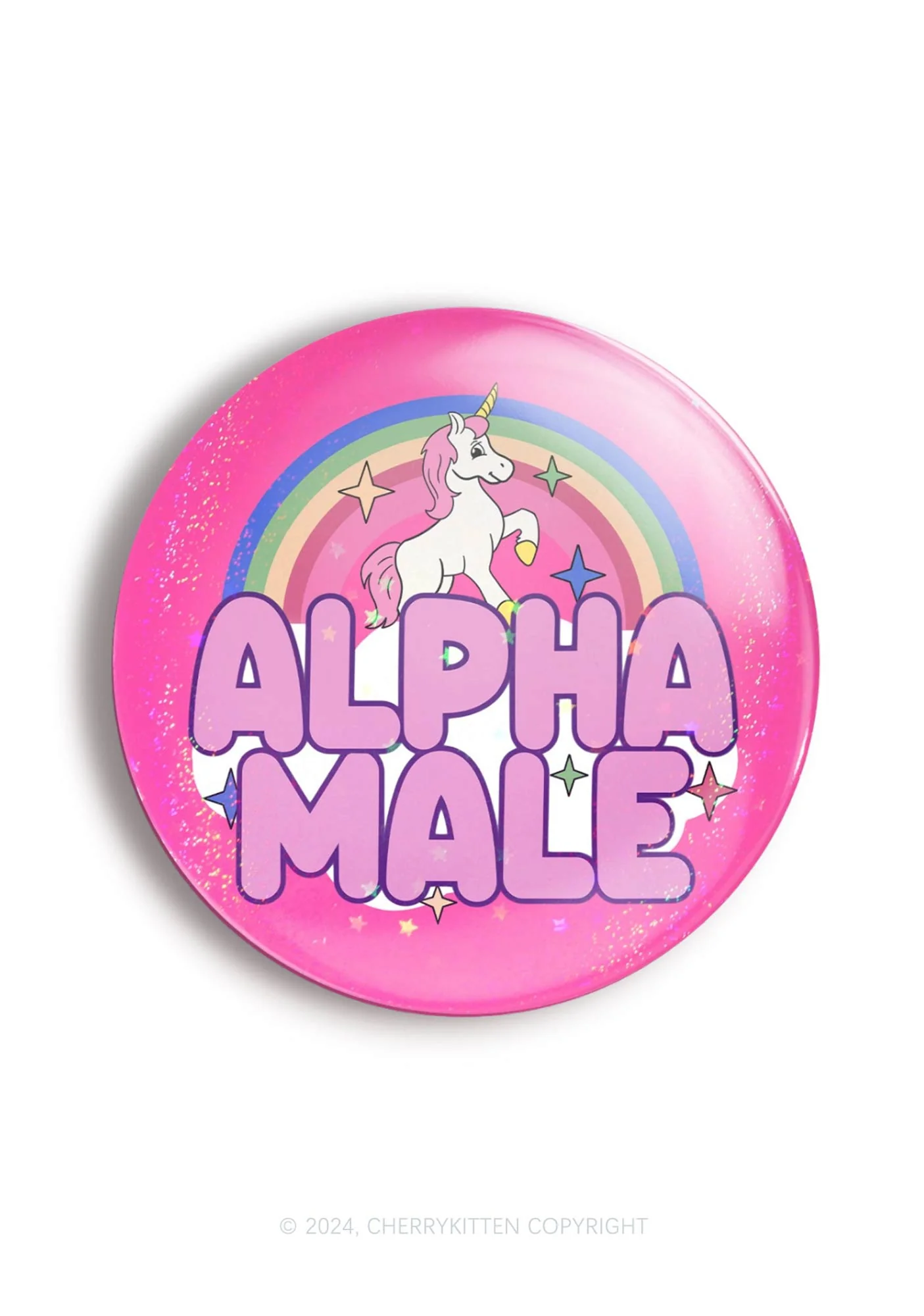 Rainbow Unicorn Alpha Male 1Pc Y2K Pin Badge Cherrykitten - Image 7