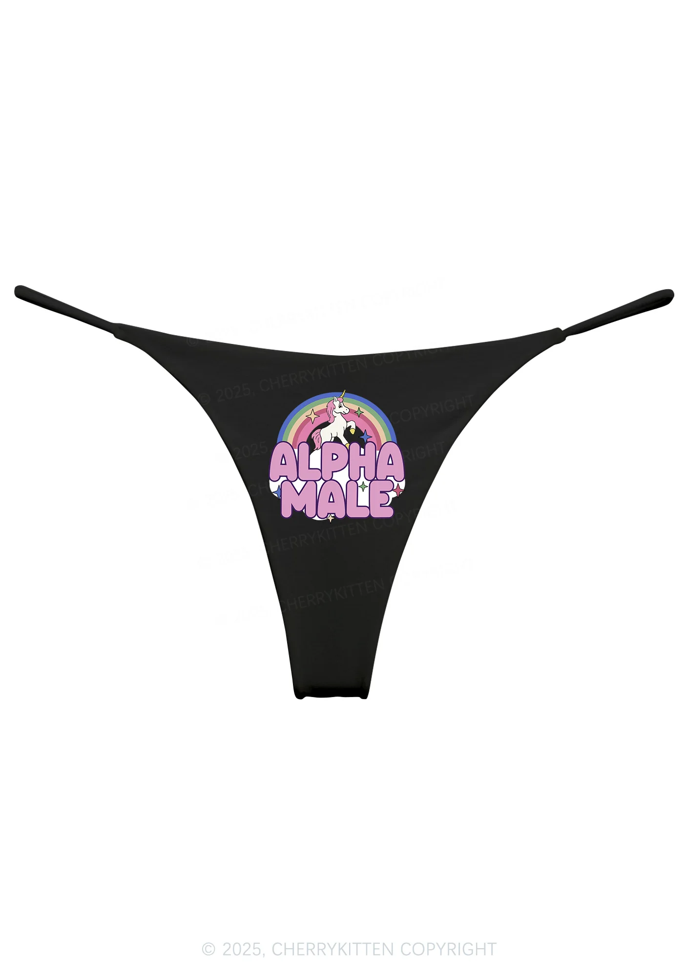 Rainbow Unicorn Alpha Male Y2K Bikini String Thong Cherrykitten - Image 4