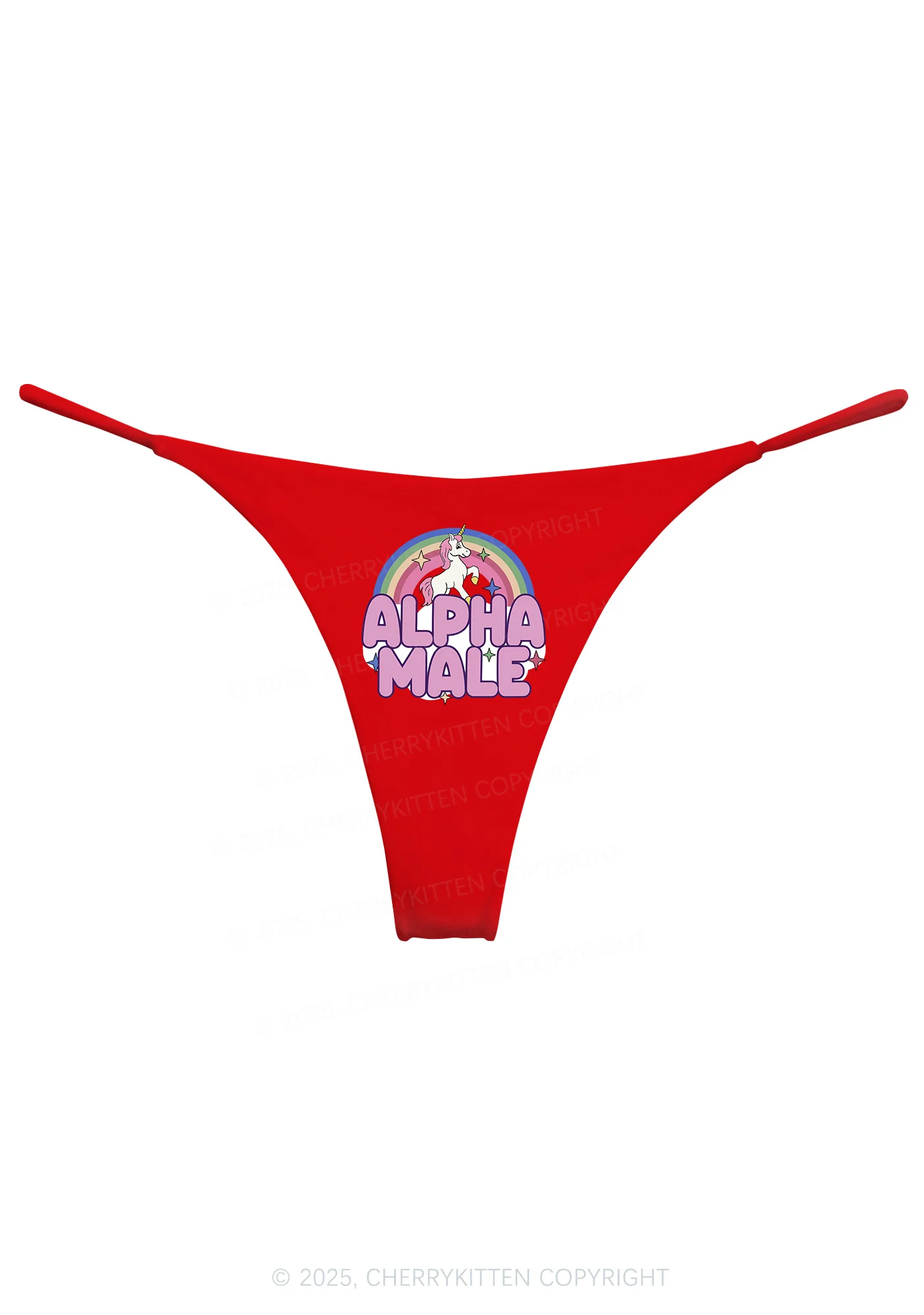 Rainbow Unicorn Alpha Male Y2K Bikini String Thong Cherrykitten - Image 8
