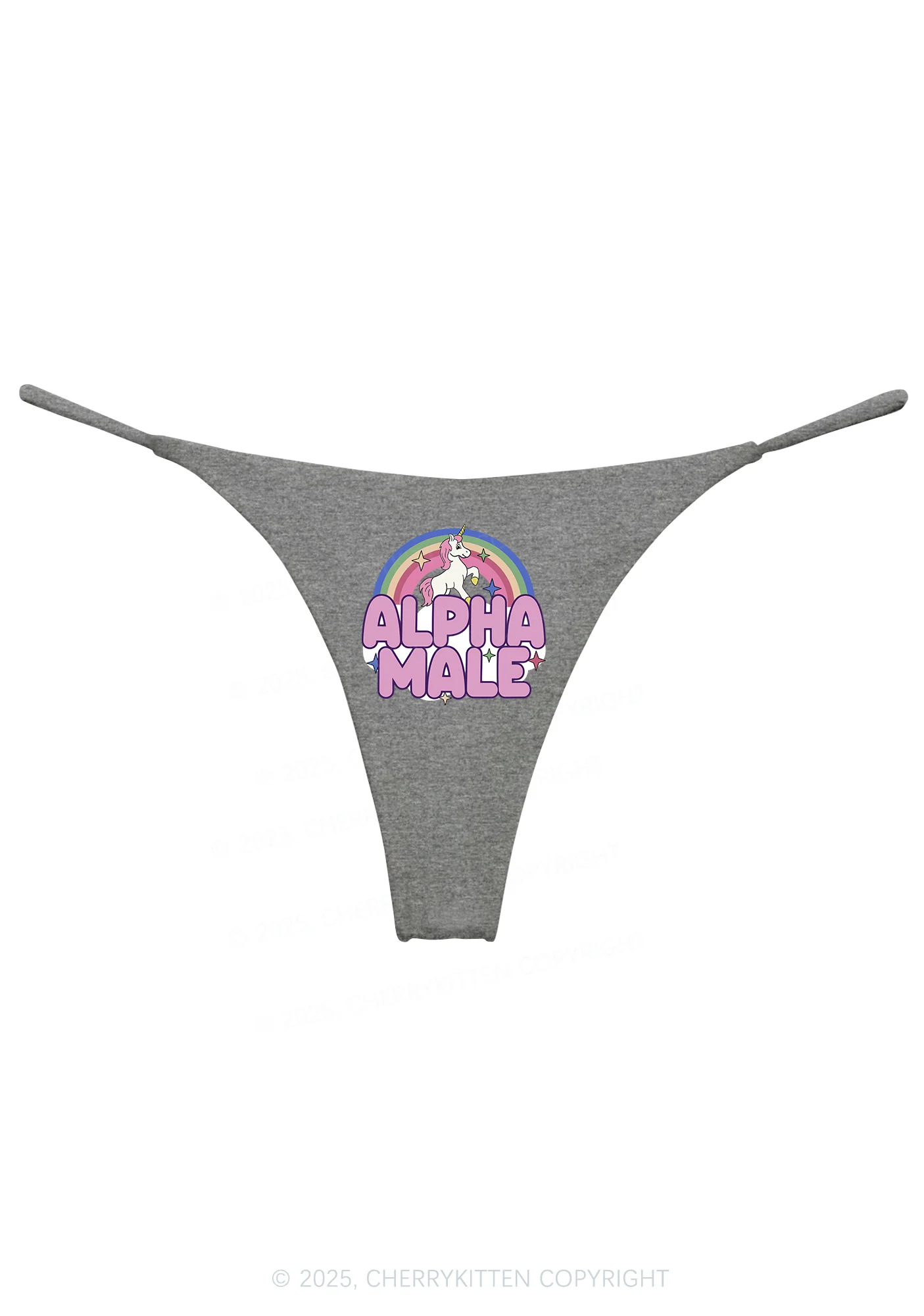 Rainbow Unicorn Alpha Male Y2K Bikini String Thong Cherrykitten - Image 9