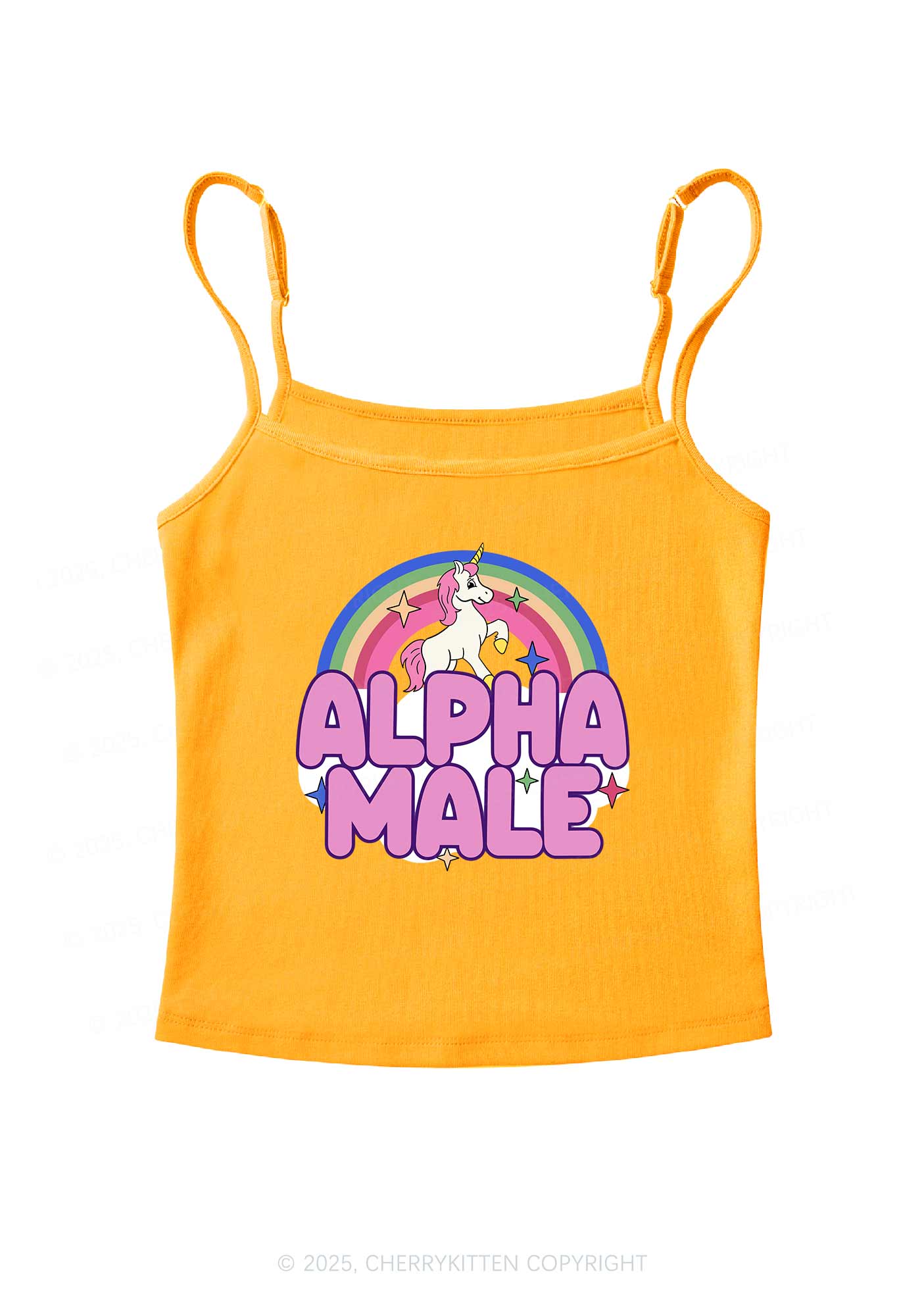 Rainbow Unicorn Alpha Y2K Spaghetti Strap Cami Cherrykitten - Image 6